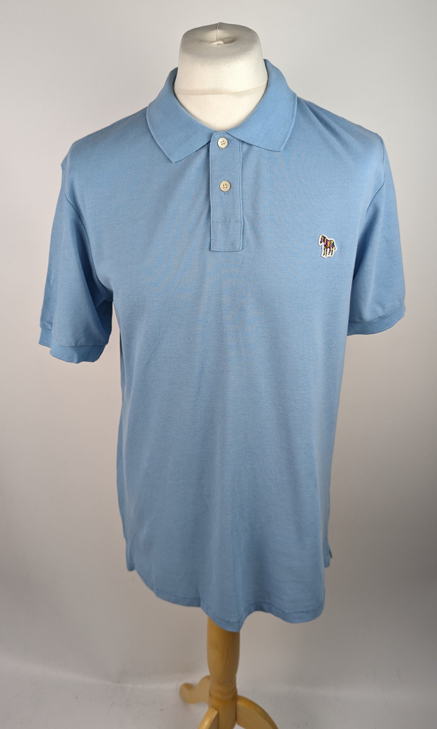 PS PAUL SMITH Mens Regular Polo Shirt - Light Blue