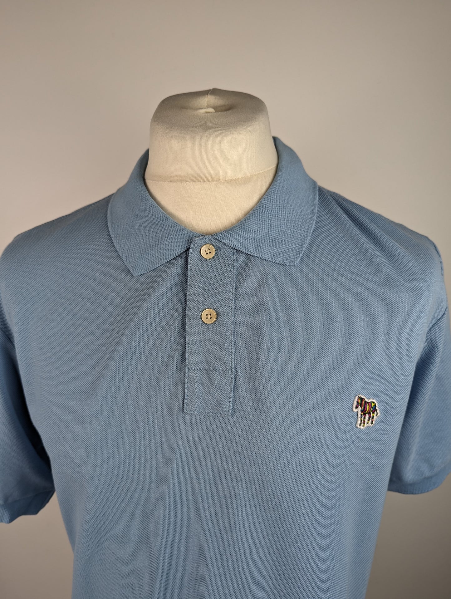 PS PAUL SMITH Mens Regular Polo Shirt - Light Blue