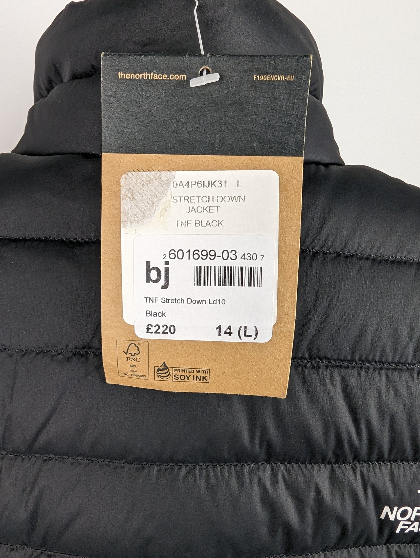 THE NORTH FACE Womens Stretch Down Puffer Jacket - Black