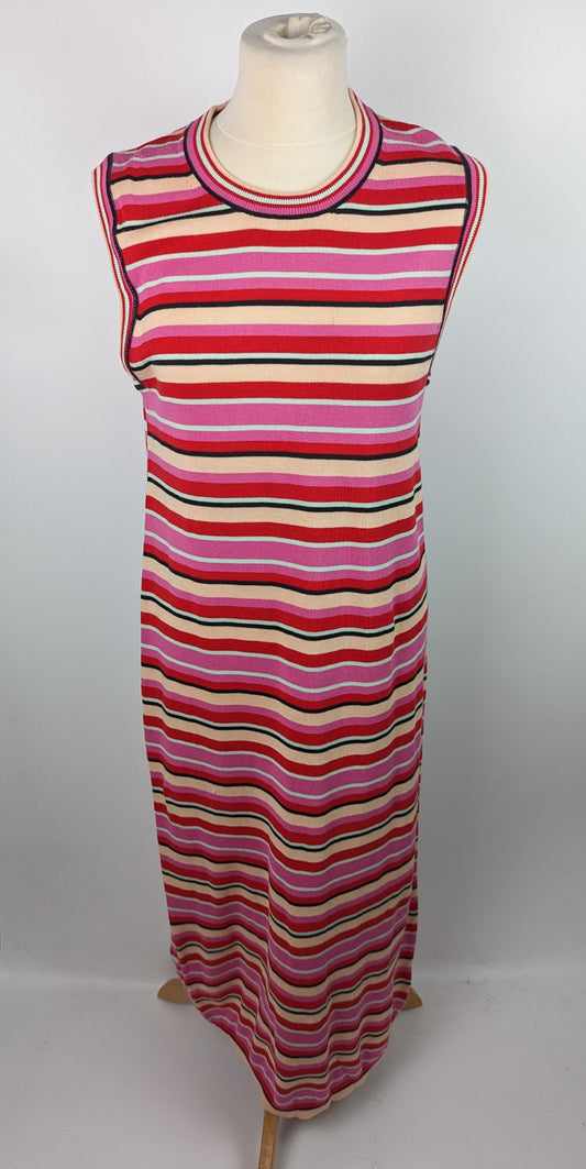 PS PAUL SMITH Womens Stripe Jersey Dress - Pink / Multi