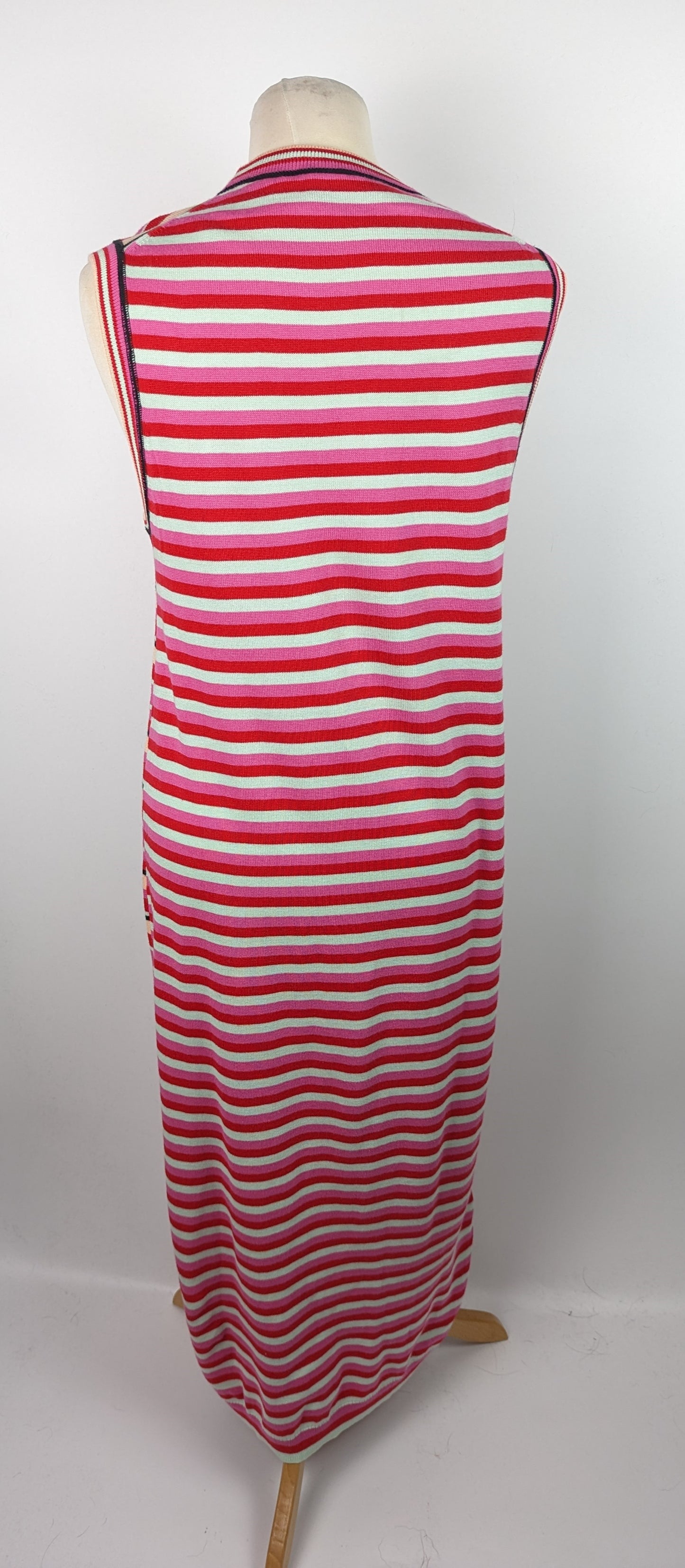 PS PAUL SMITH Womens Stripe Jersey Dress - Pink / Multi