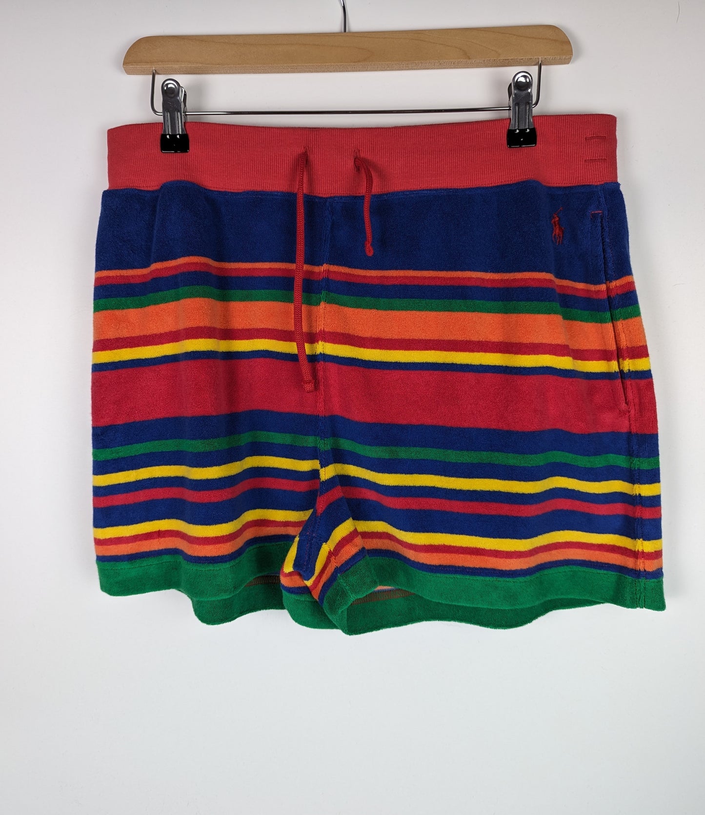 POLO RALPH LAUREN Womens Athletic Shorts - Multicoloured Striped