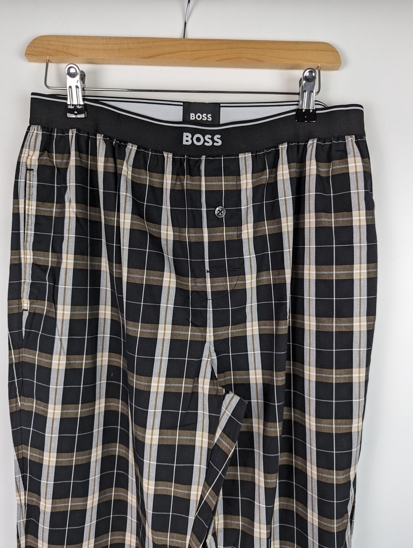 BOSS Urban Long Pyjama Set - Black / Brown