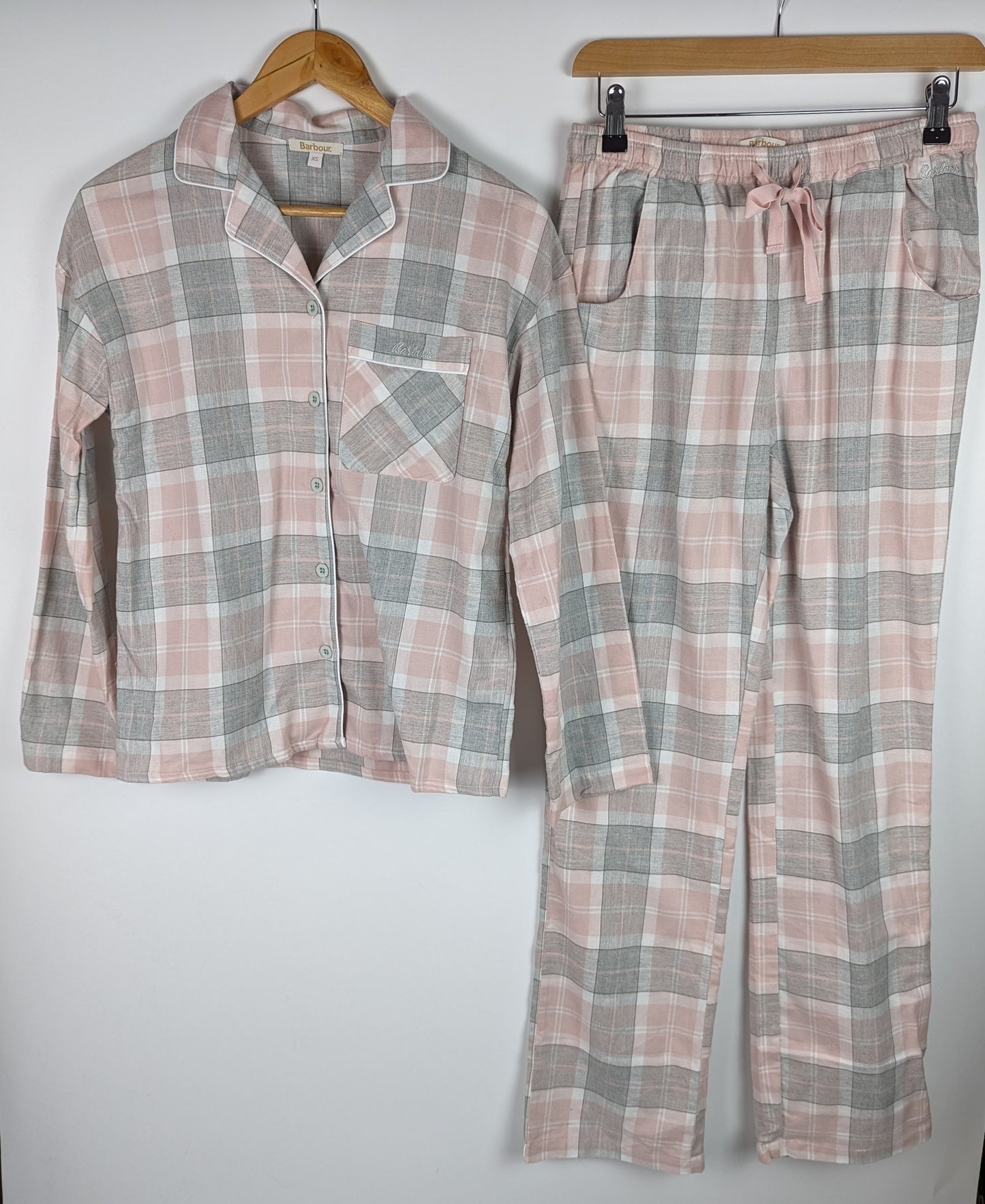 BARBOUR Womens Ellery Pyjama Set - Pink Tartan