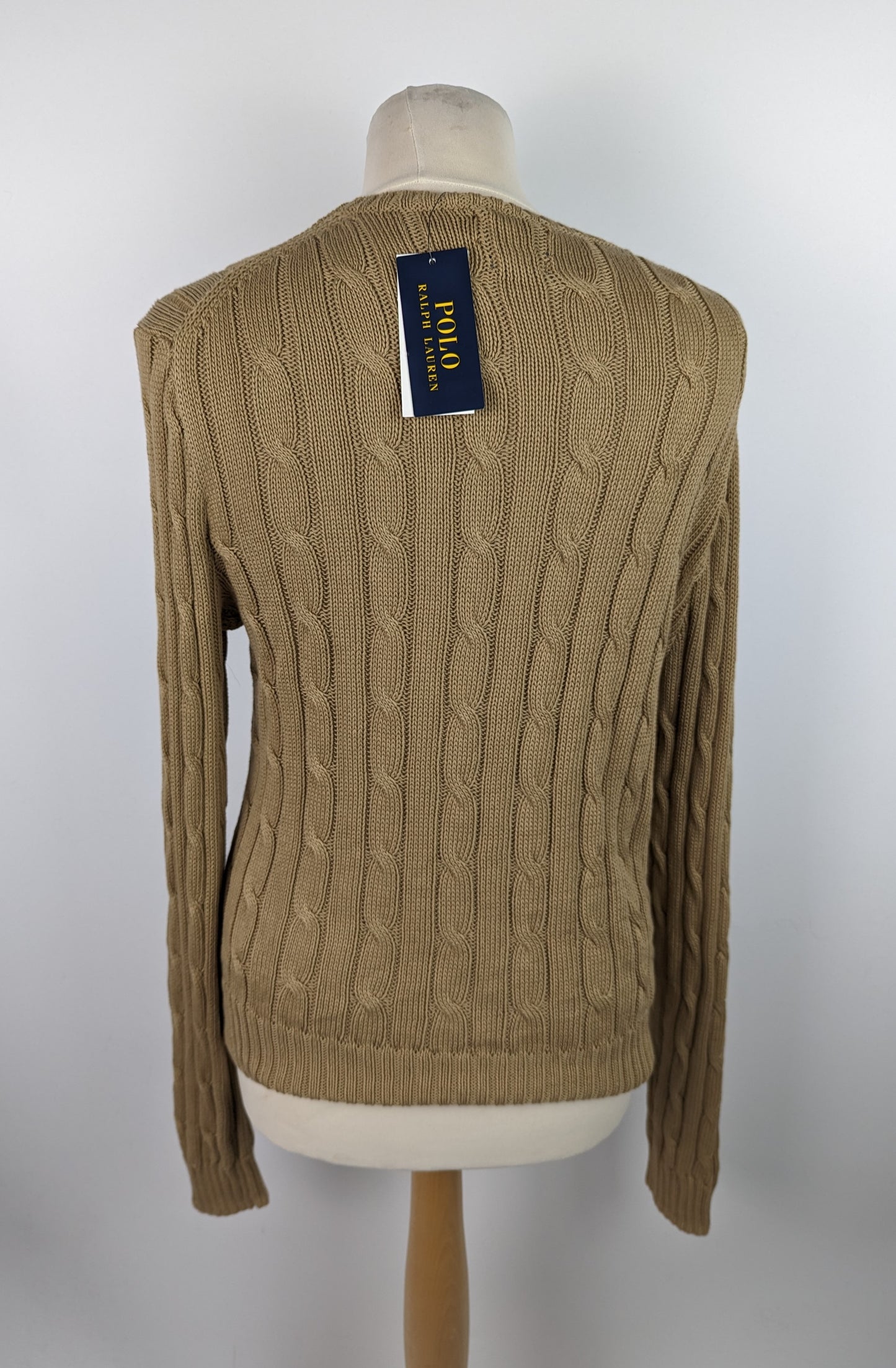 POLO RALPH LAUREN Womens Julianna Crew Neck Sweater - Beige