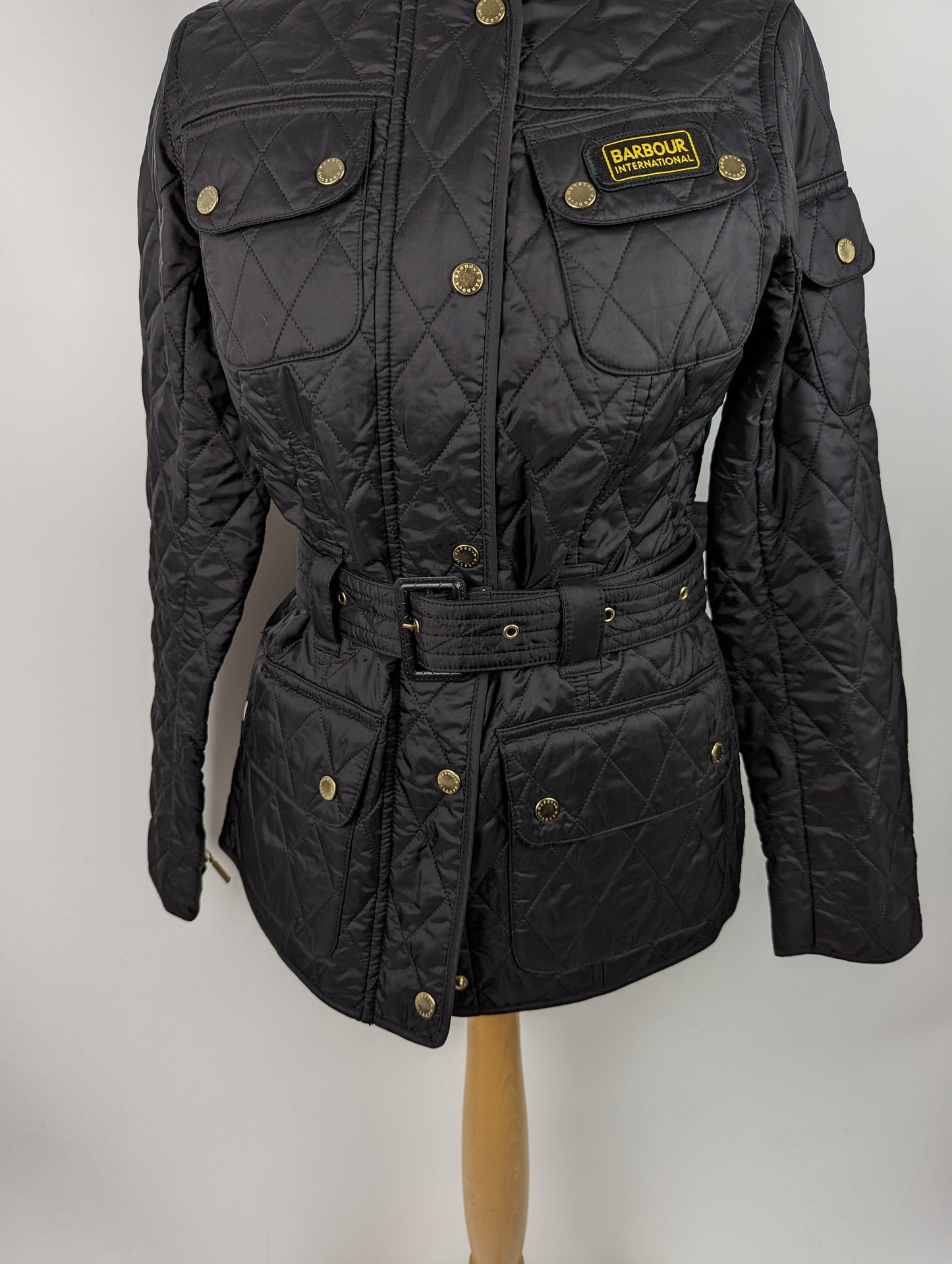 BARBOUR INTERNATIONAL Womens Quilted Jacket - Black