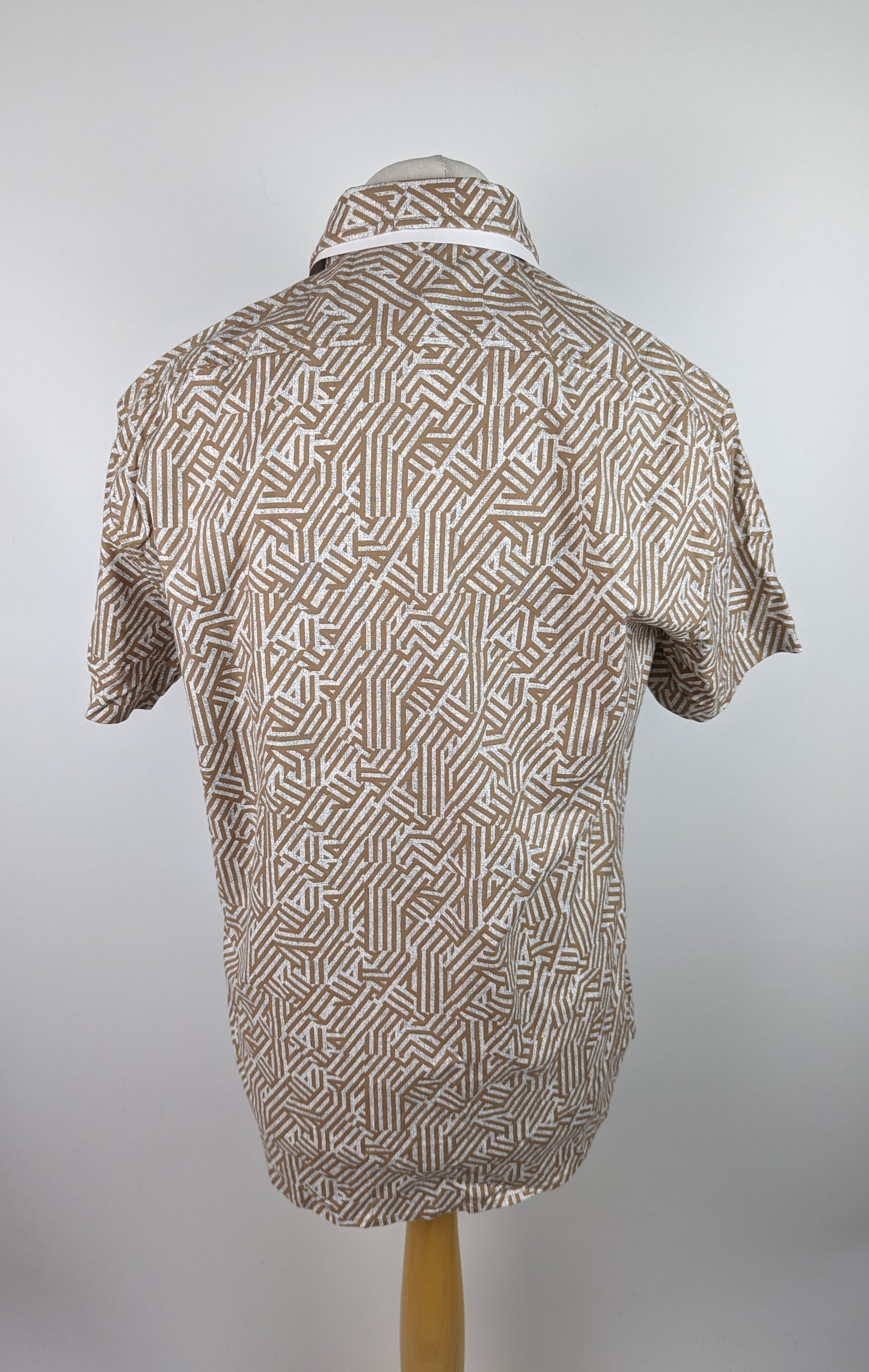 BOSS Mens Rash Shirt - Beige Print