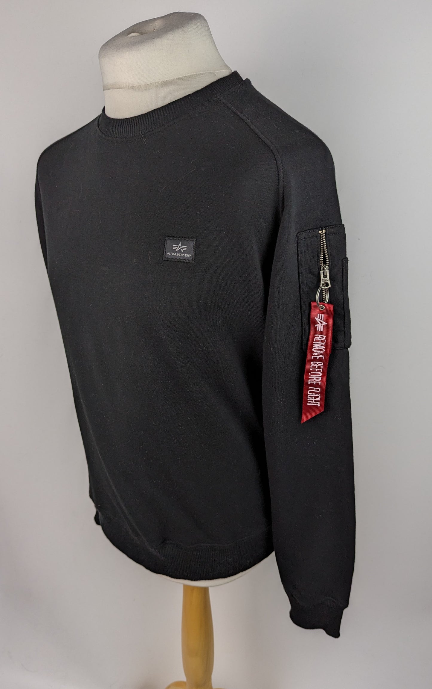 ALPHA INDUSTRIES Mens X-Fit Jumper- Black