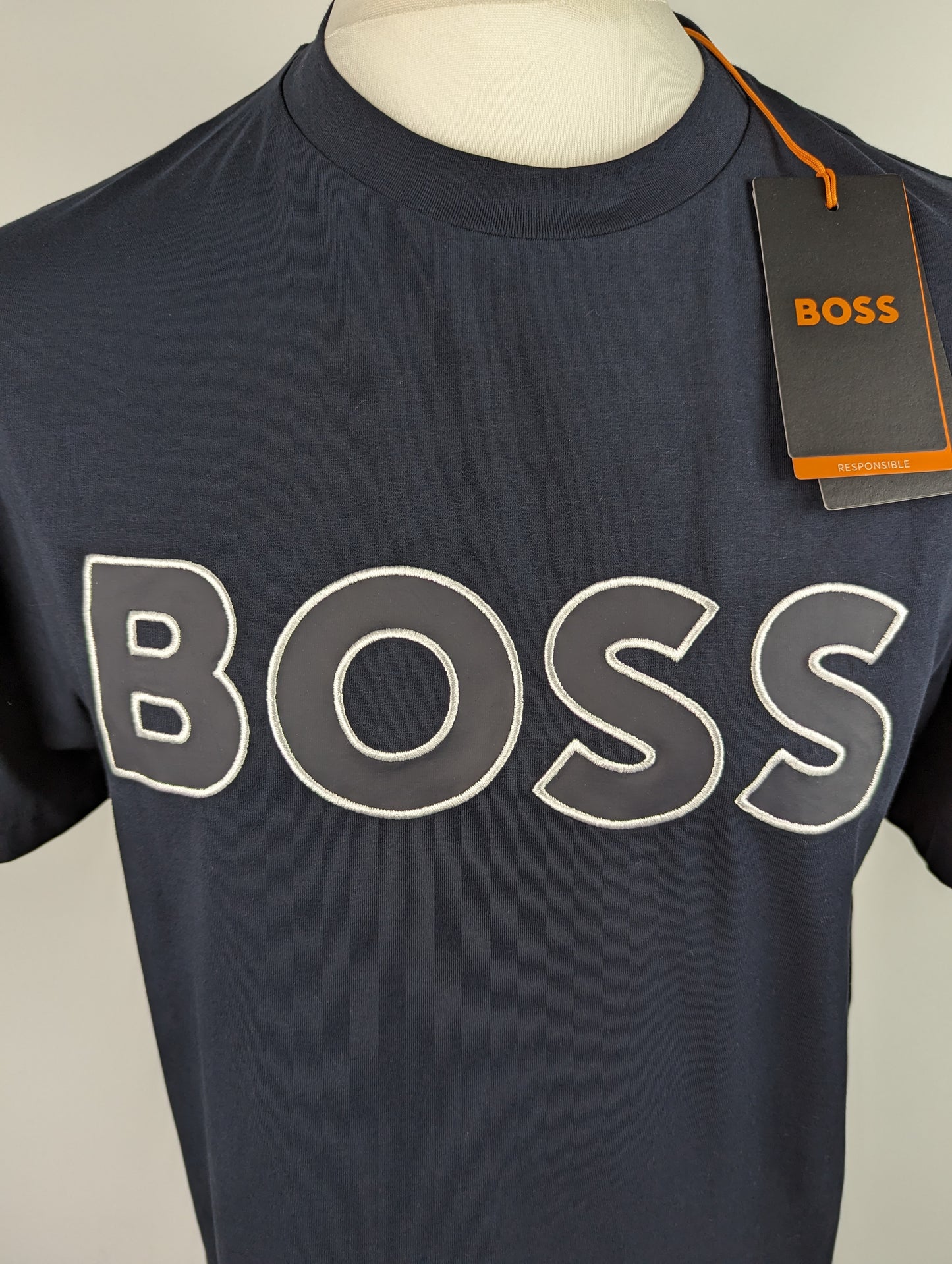 BOSS Mens Telogox T-Shirt - Navy Blue