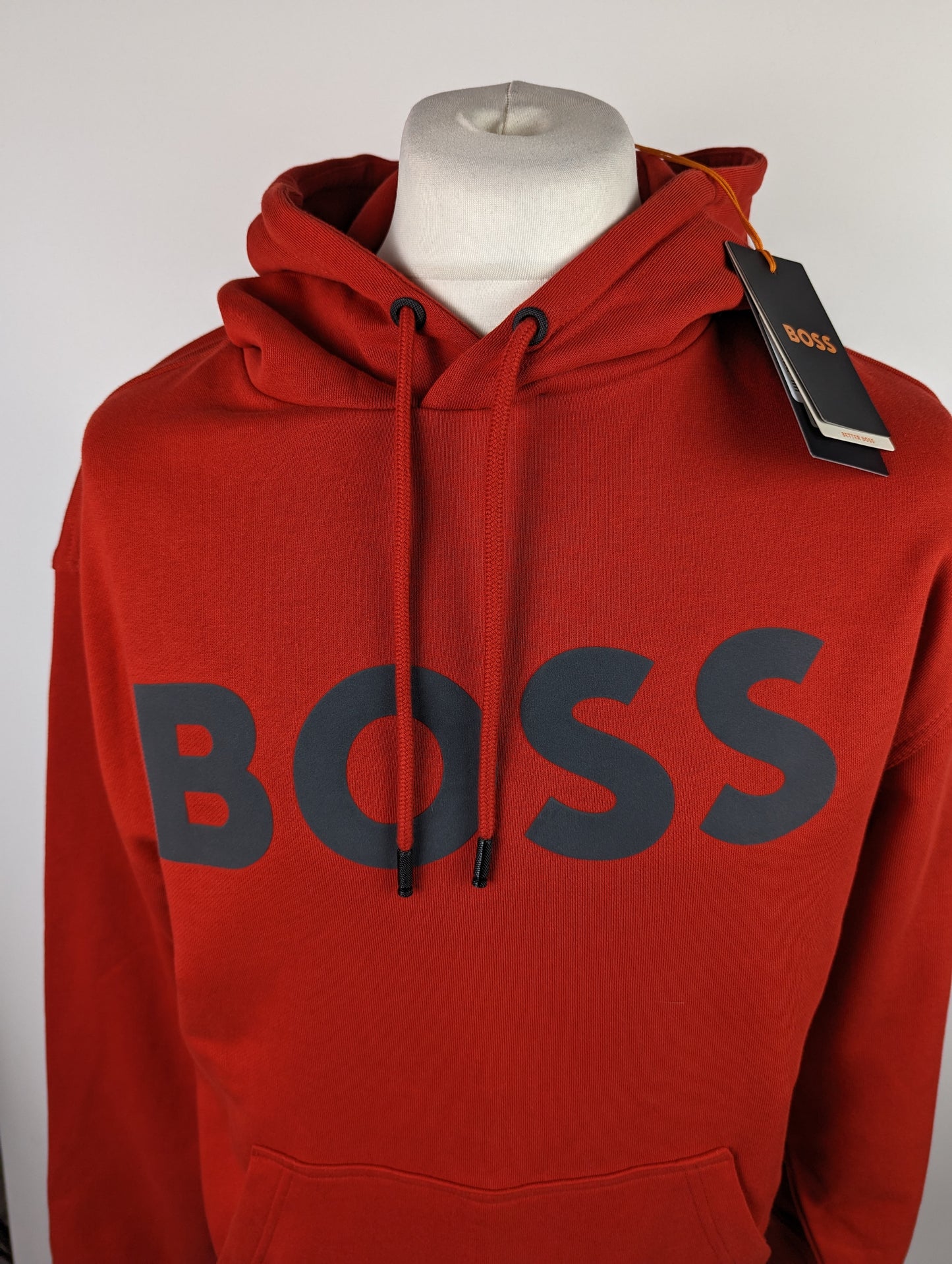 BOSS Mens Webasic Hoodie - Red