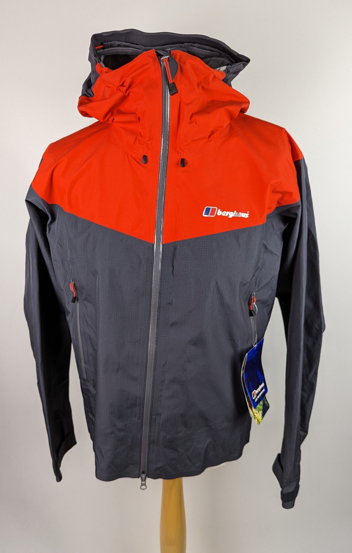 BERGHAUS Mens Velum III Shell Jacket - Red / Grey