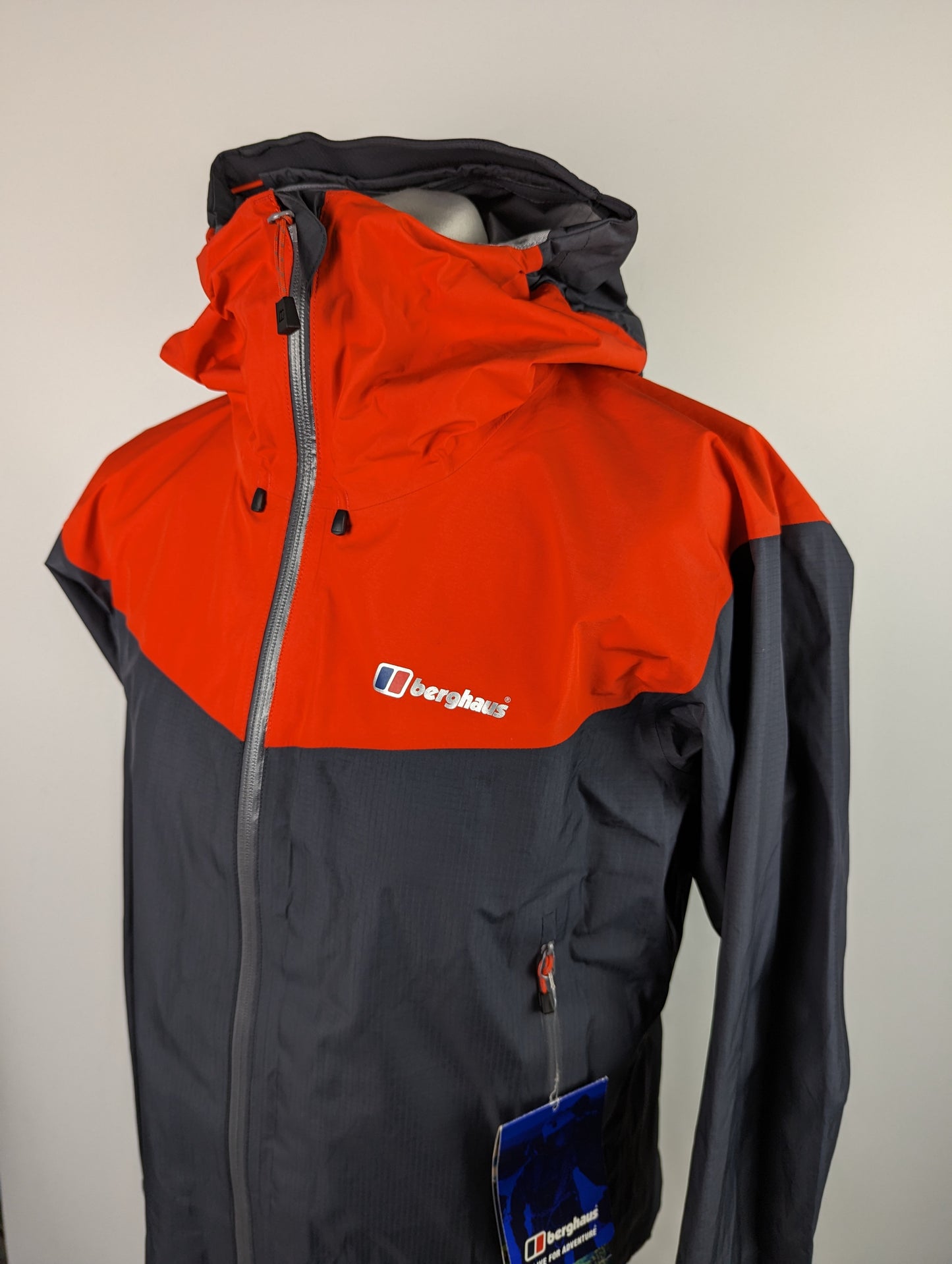 BERGHAUS Mens Velum III Shell Jacket - Red / Grey