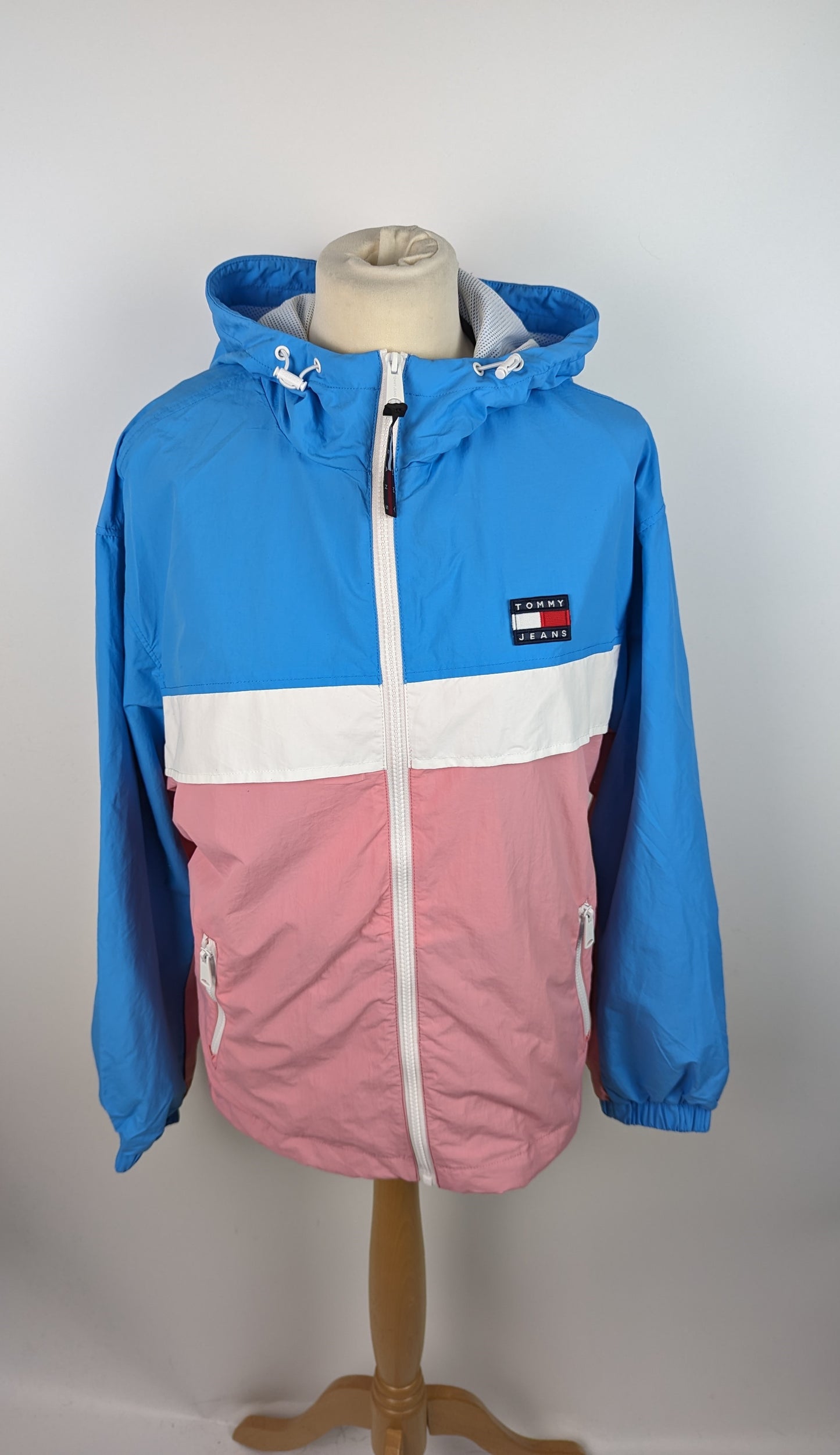 Tommy Jeans Chicago Color Block Jacket - Blue / Pink