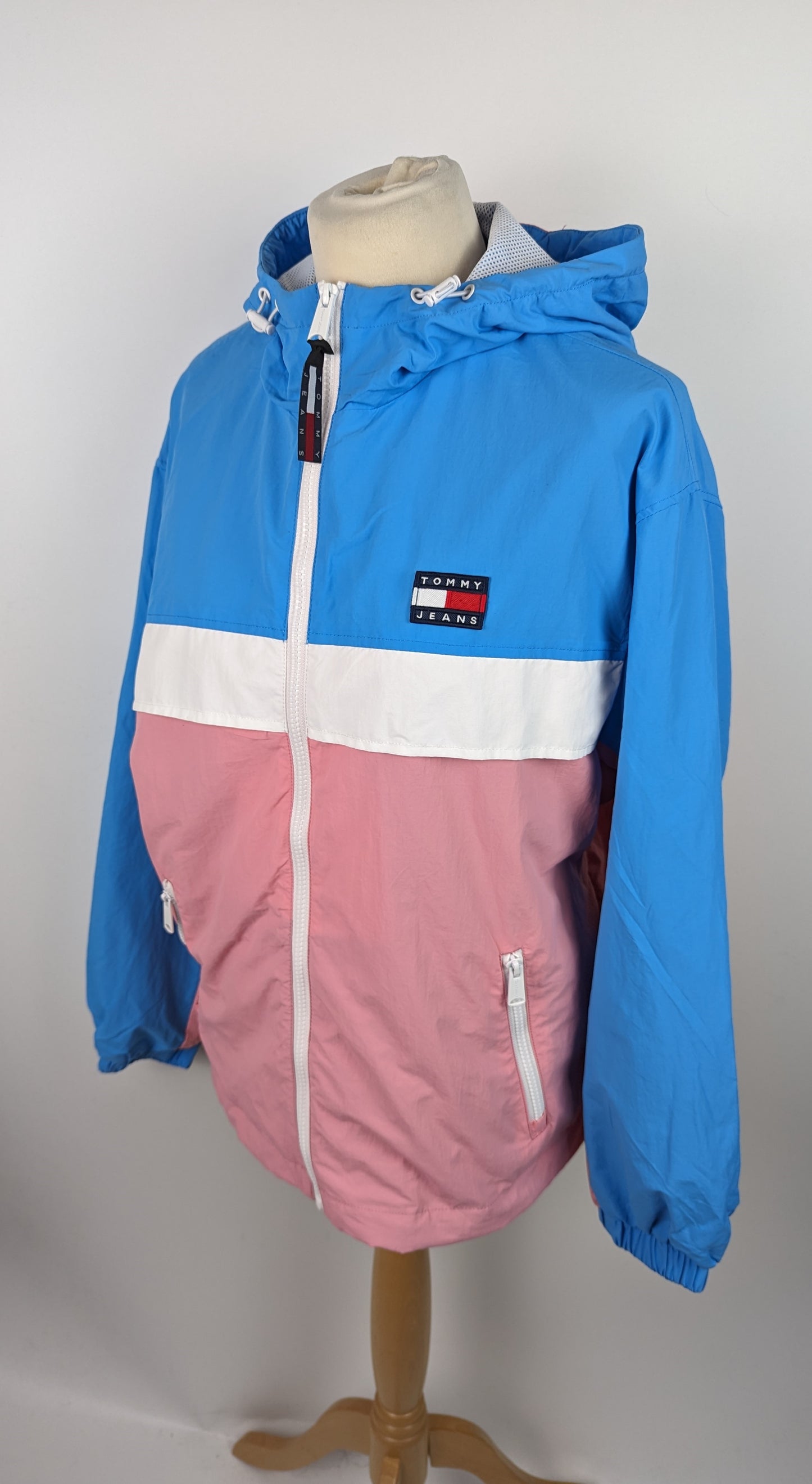 Tommy Jeans Chicago Color Block Jacket - Blue / Pink