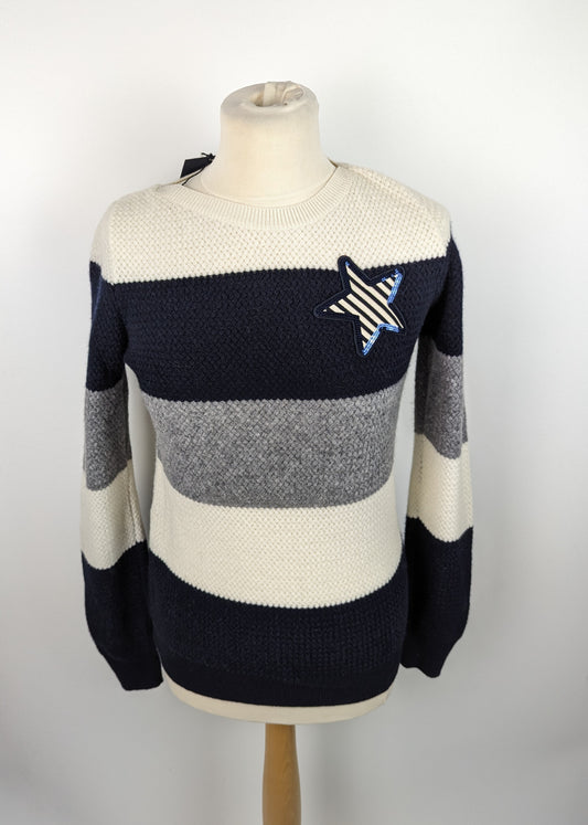 PAUL & SHARK Womens Knit Jumper - Blue / White