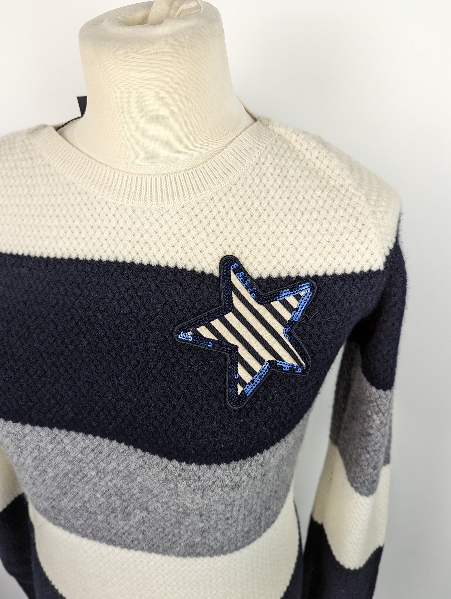 PAUL & SHARK Womens Knit Jumper - Blue / White