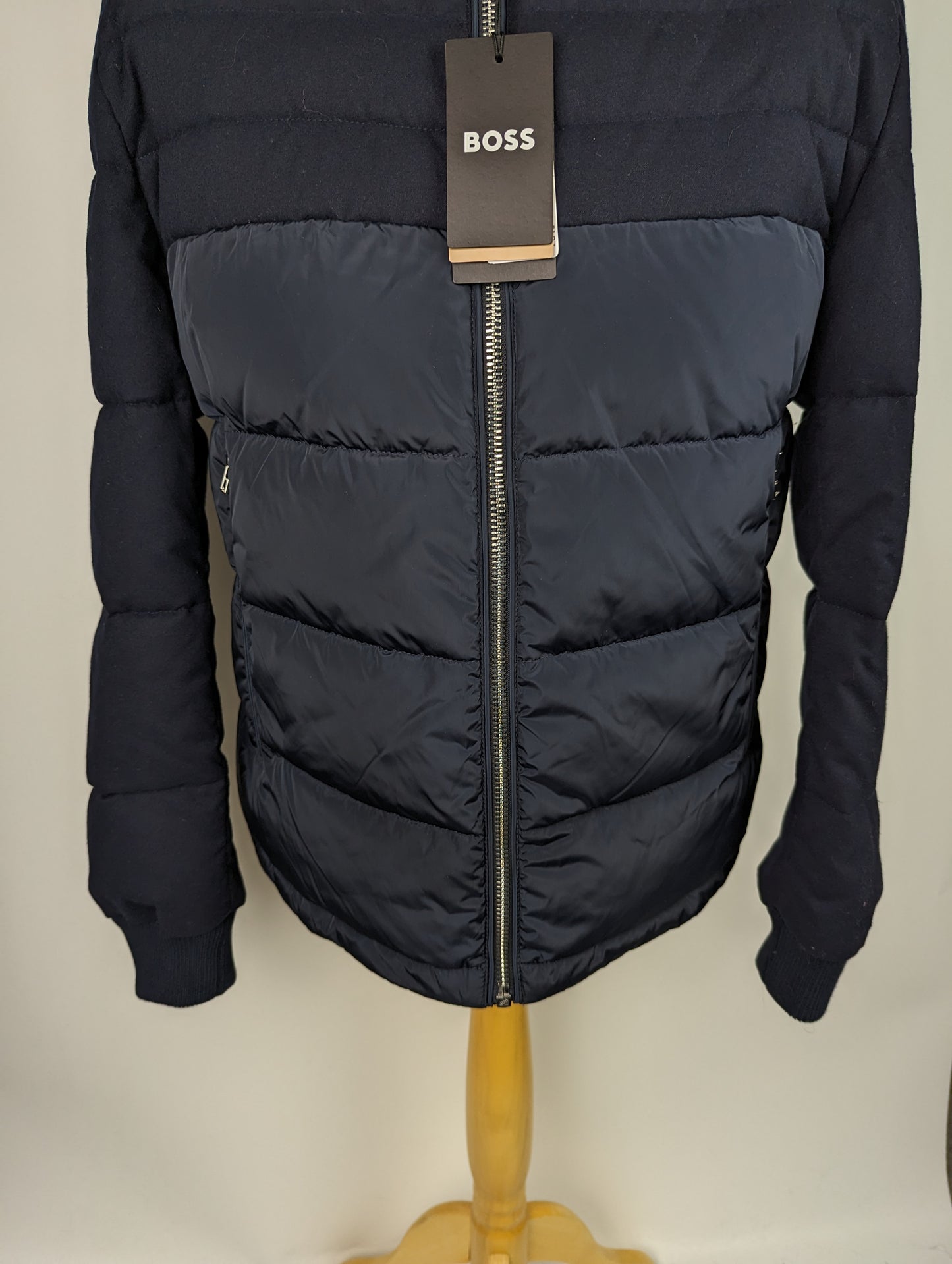 BOSS Mens Cato Puffer Jacket Coat - Dark Blue