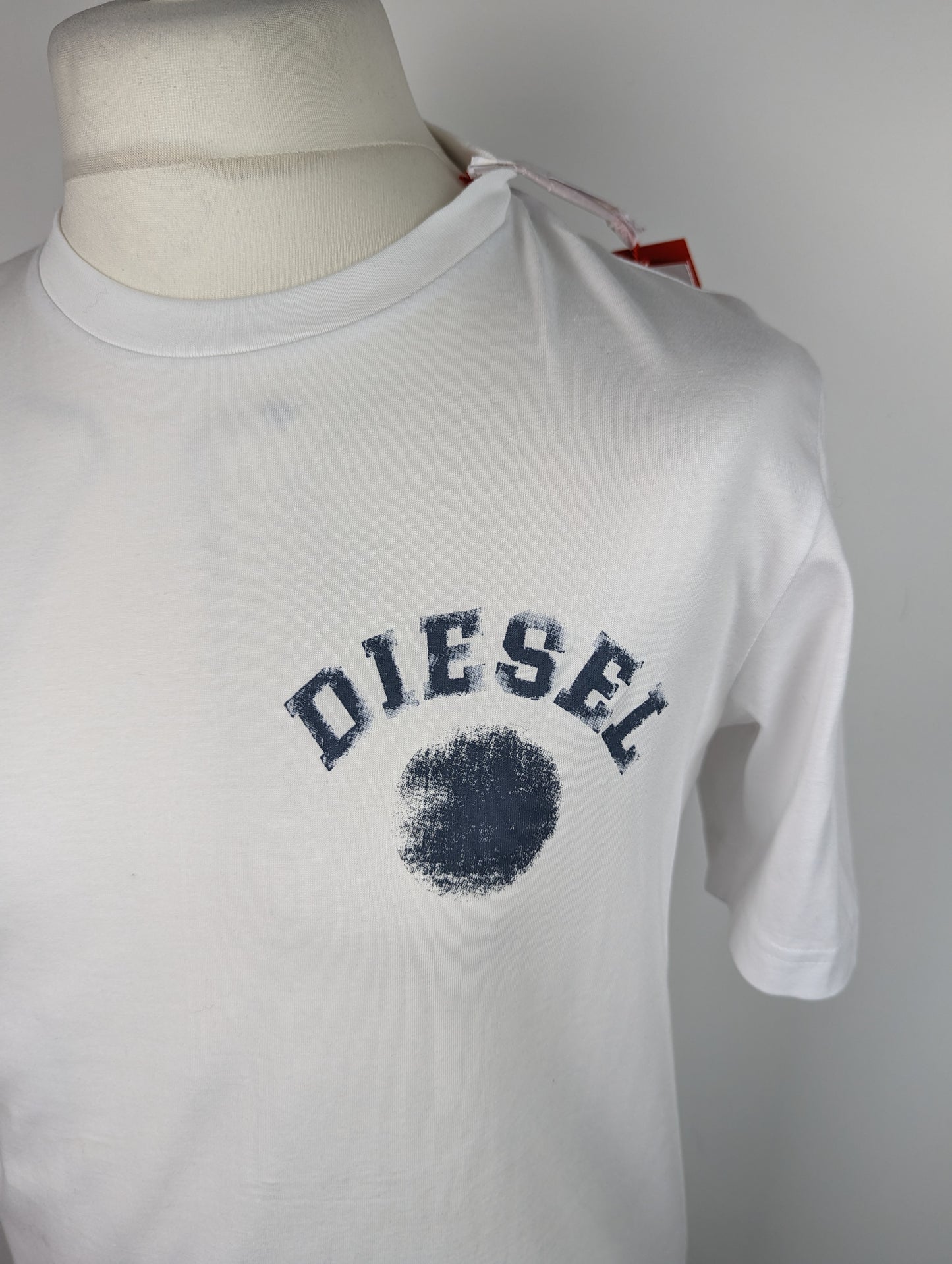 DIESEL Men's Circle Back Print T-Shirt - White