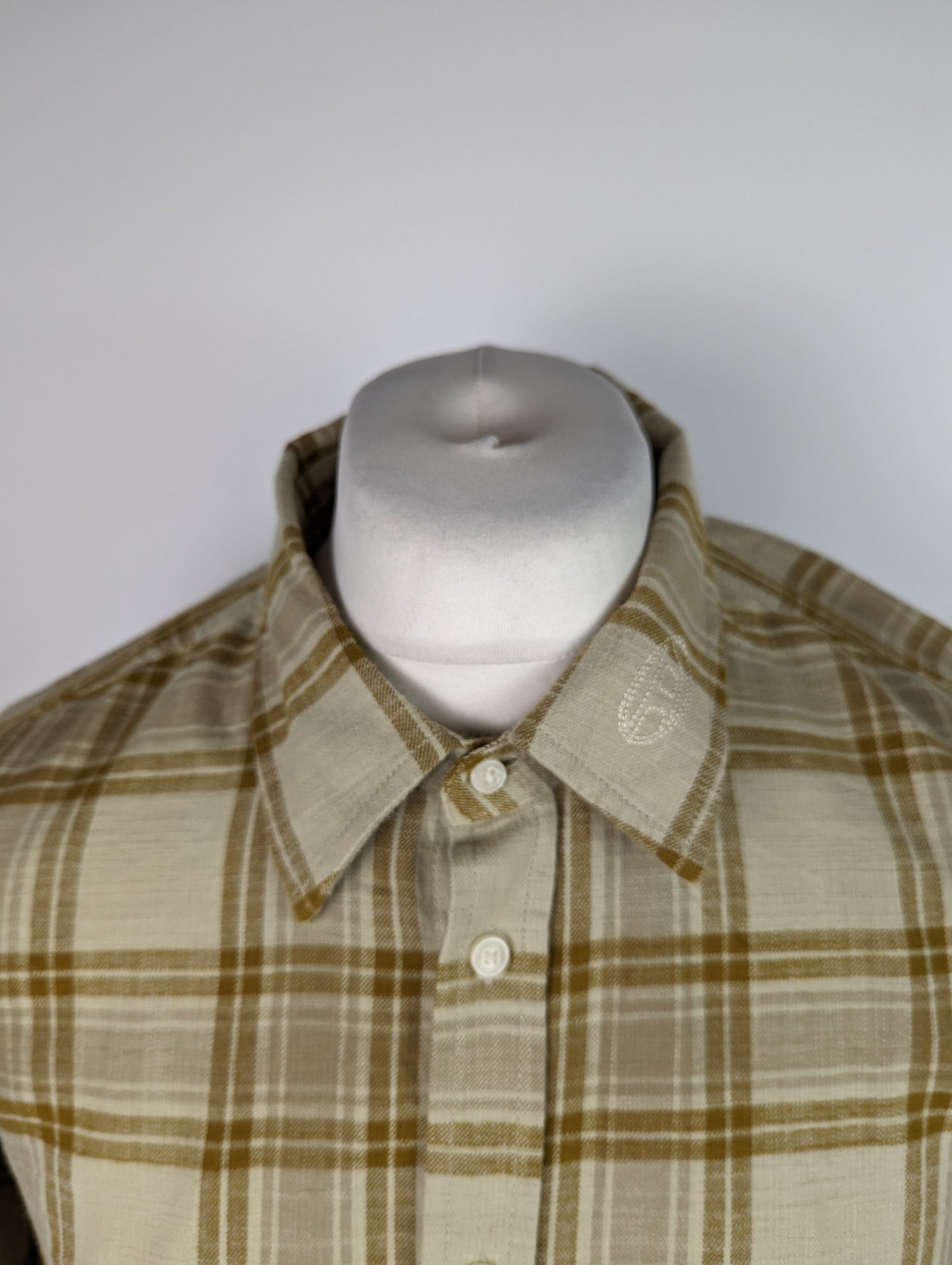 DIESEL Men's Check Flannel Shirt - Beige