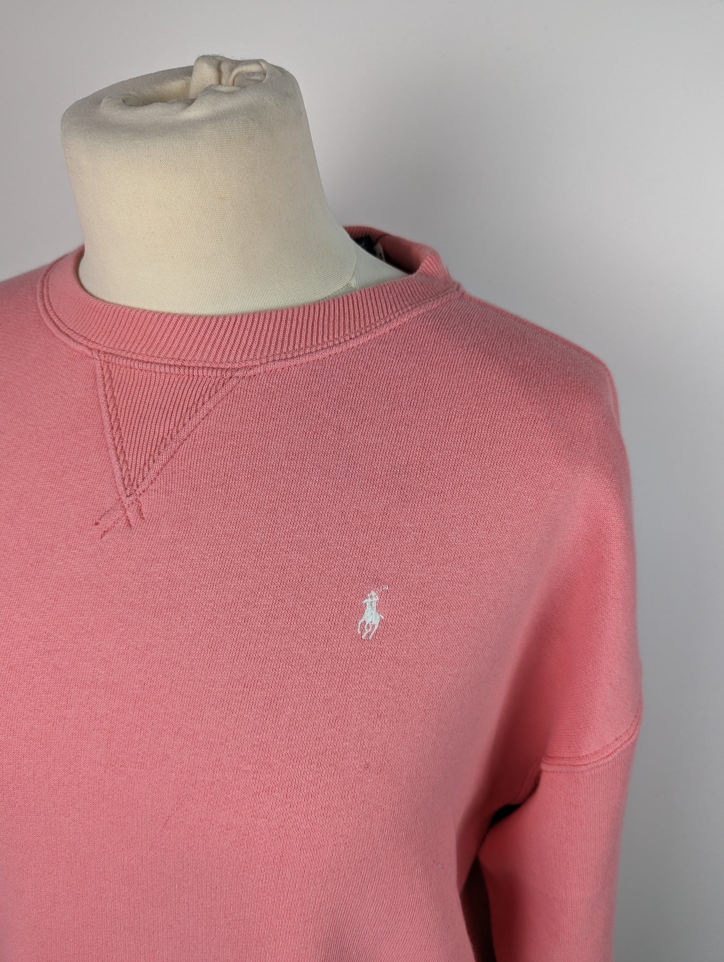 POLO RALPH LAUREN Womens Fleece Crew Sweatshirt - Pink