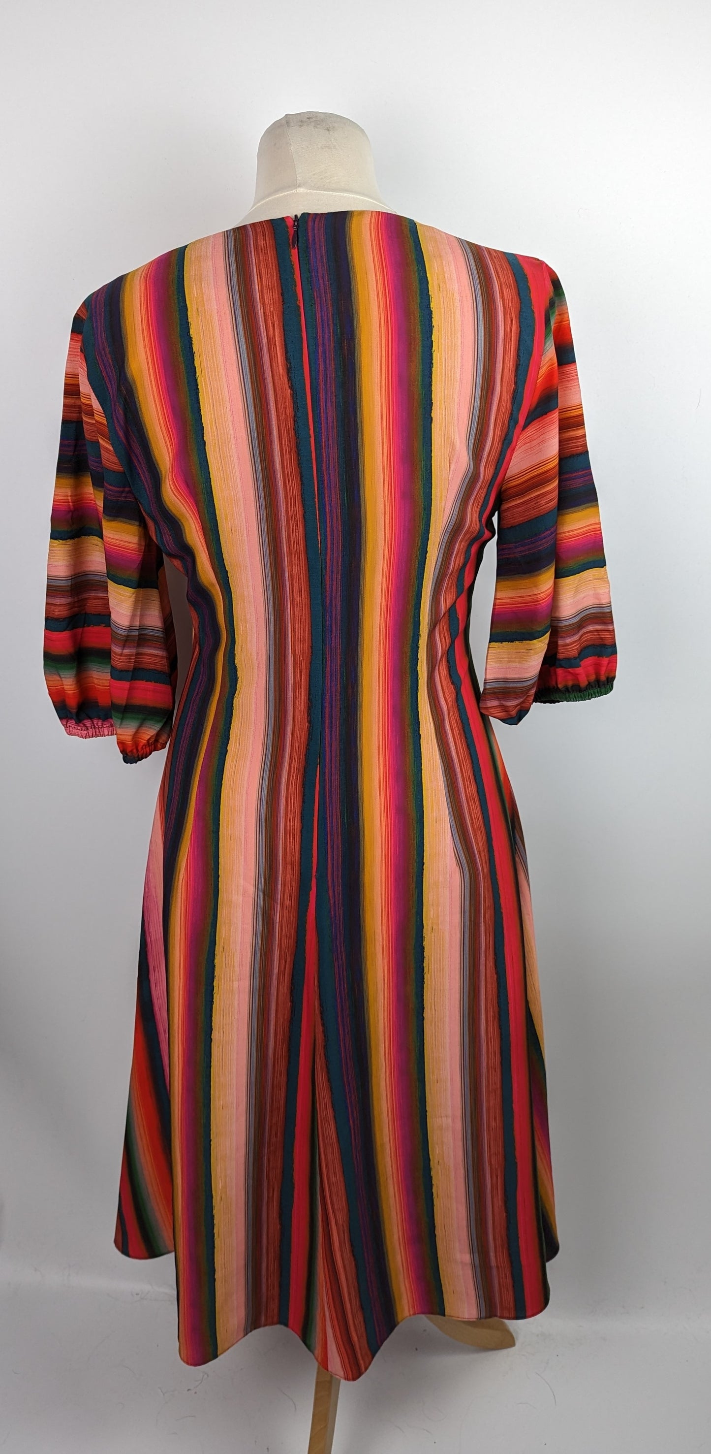 PS PAUL SMITH Womens Stripe Tea Dress - Pink Multi