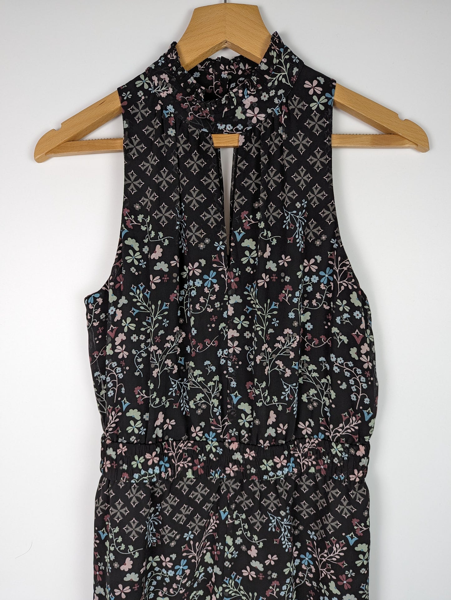 TED BAKER Womens Marcila Jumpsuit - Black Floral