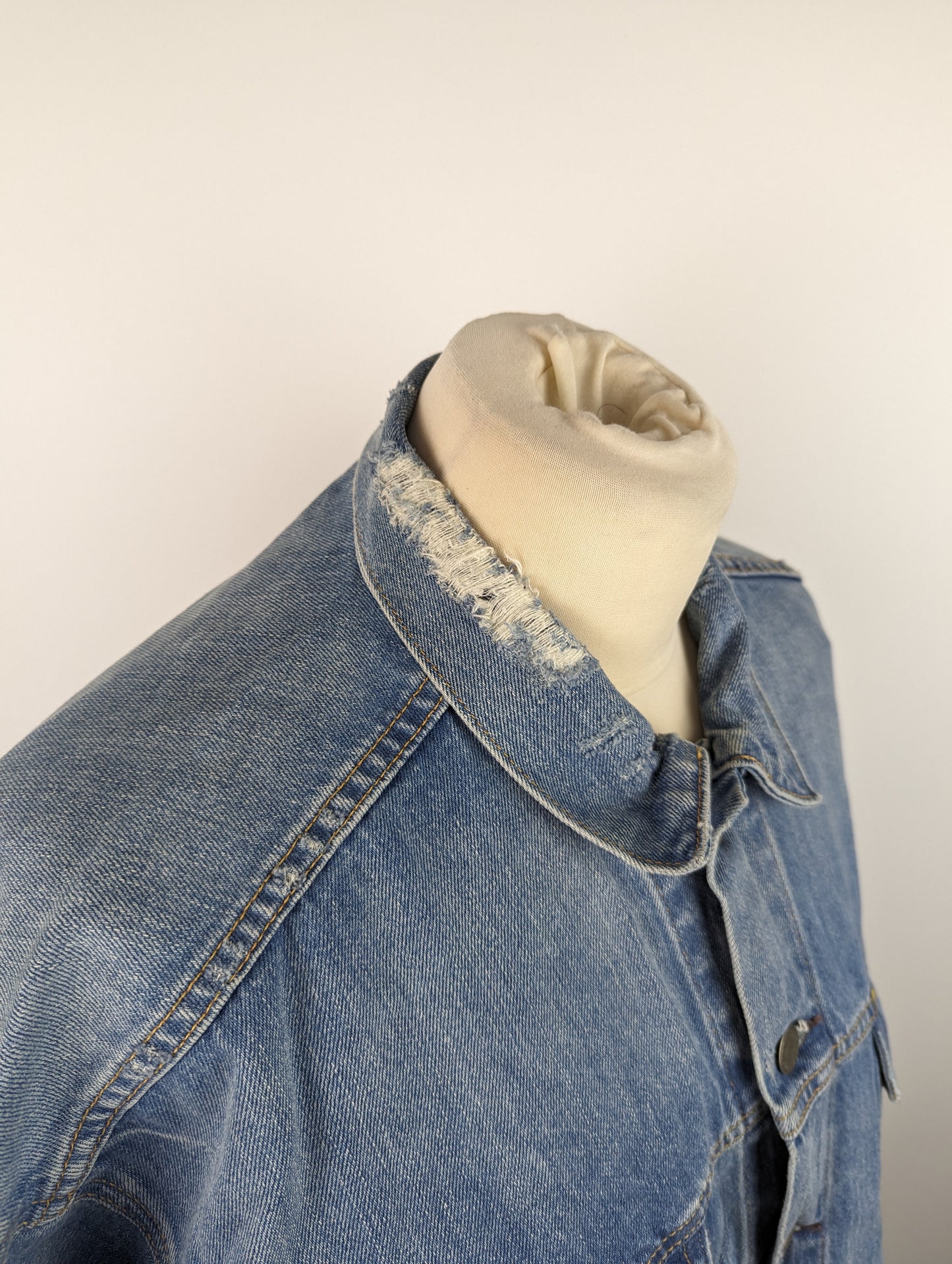 Polo Ralph Lauren Womens Faded Denim Trucker Jacket - Blue