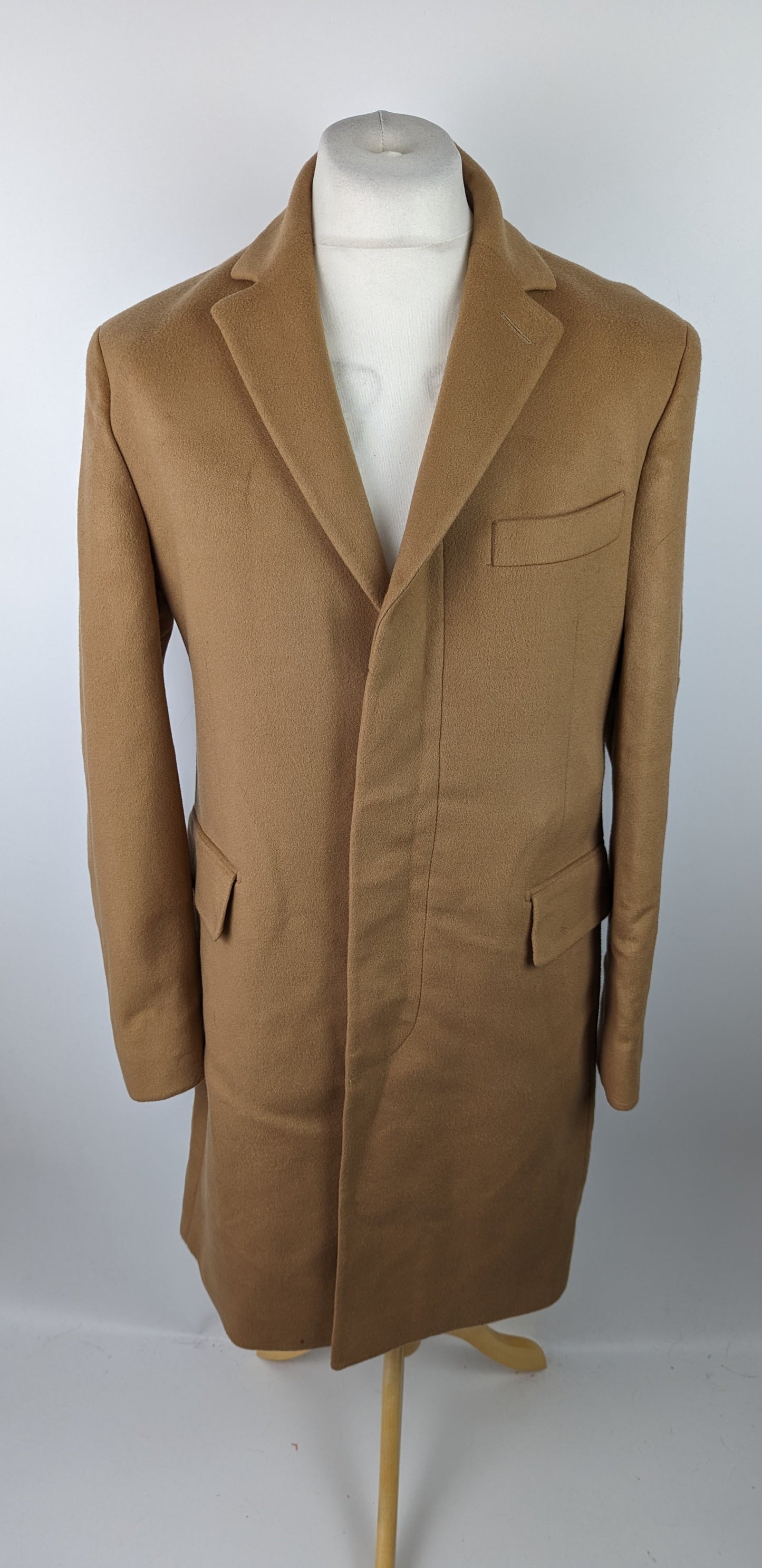 Chester Barrie Mens Overcoat -Tan Brown