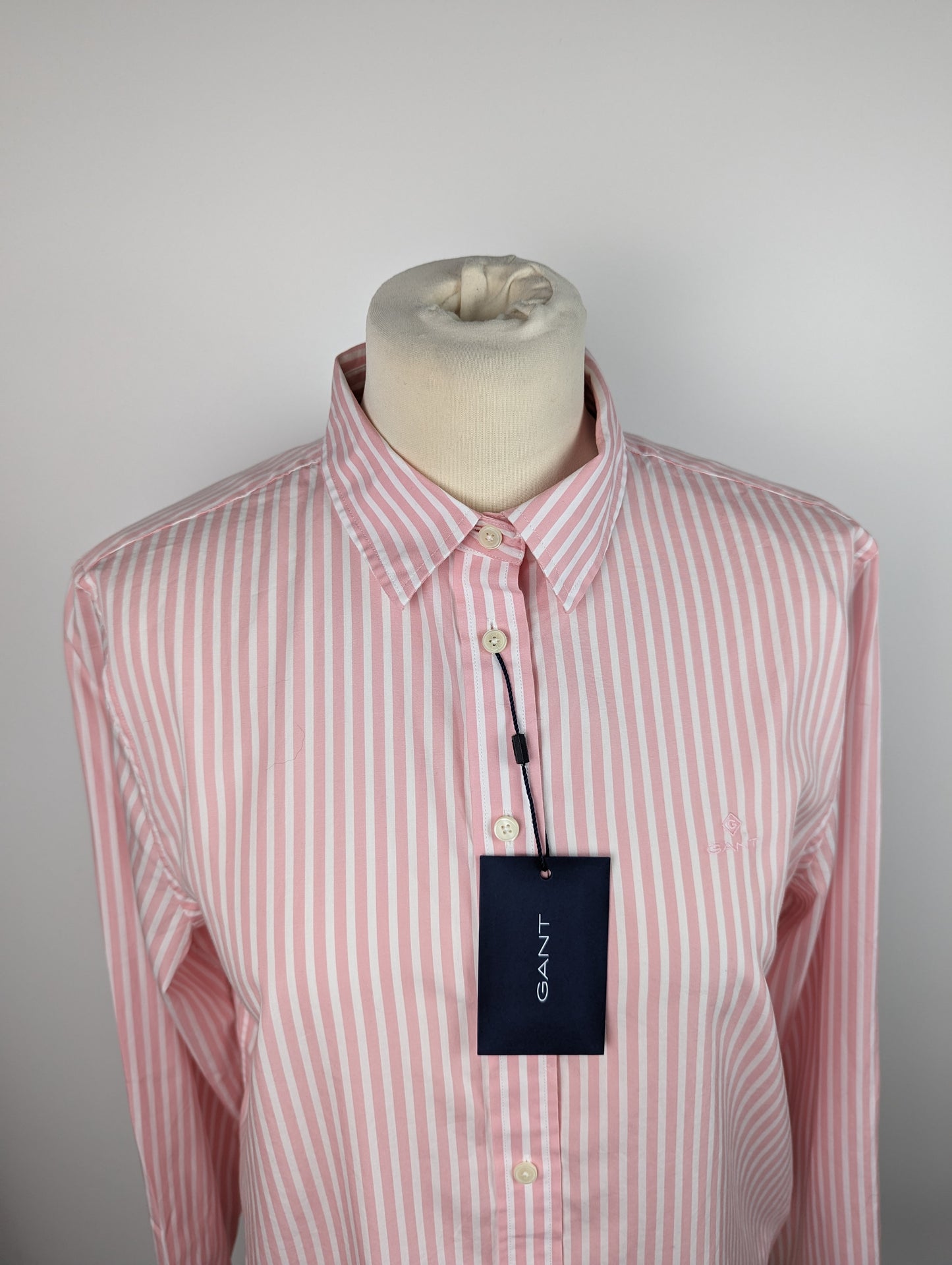 GANT Womens Regular Broadcloth Shirt - Pink / White