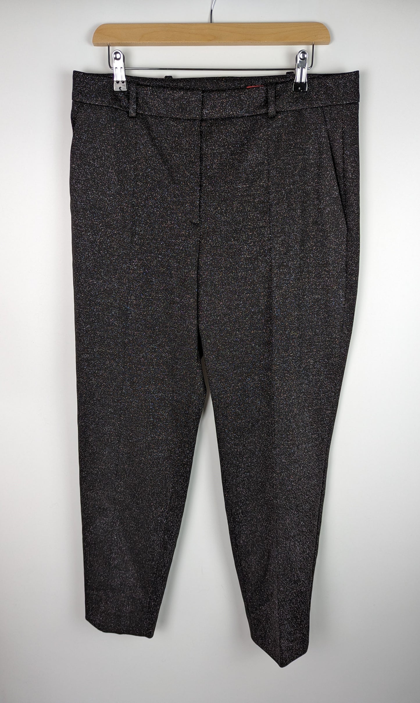 HUGO Havine 2 Womens Trousers - Black / Silver