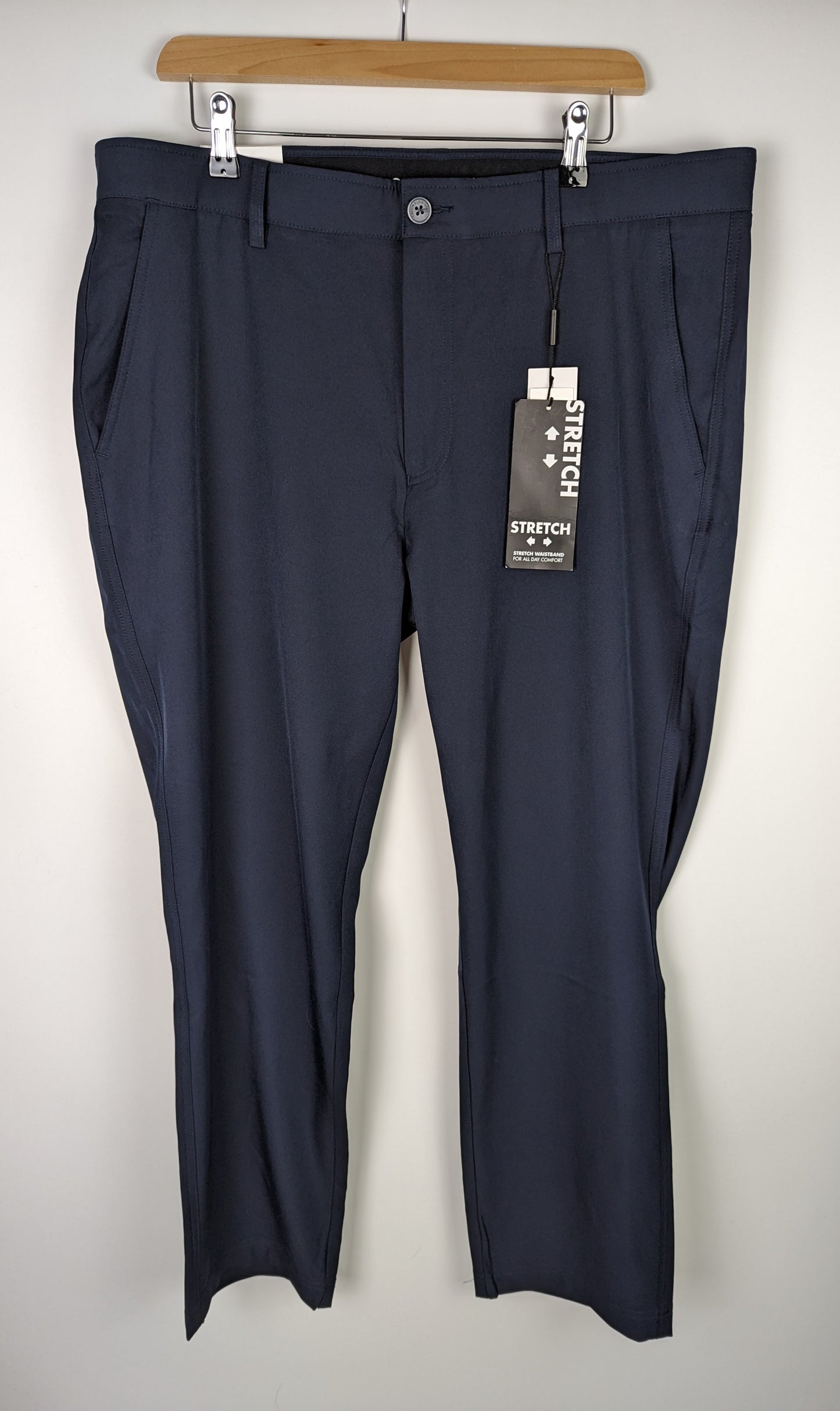 CALVIN KLEIN Bullet Regular Fit Stretch Golf Trousers - Navy Blue