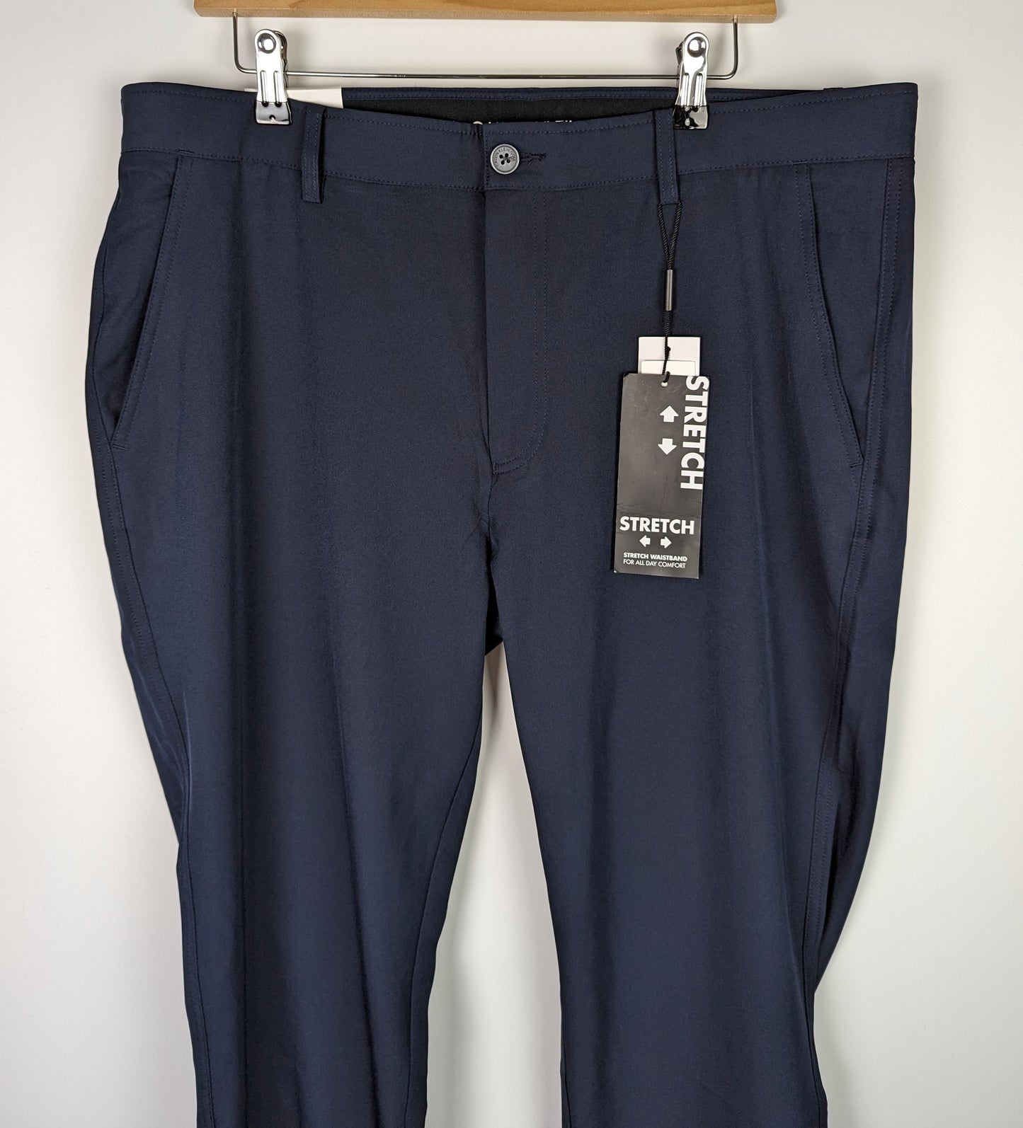 CALVIN KLEIN Bullet Regular Fit Stretch Golf Trousers - Navy Blue