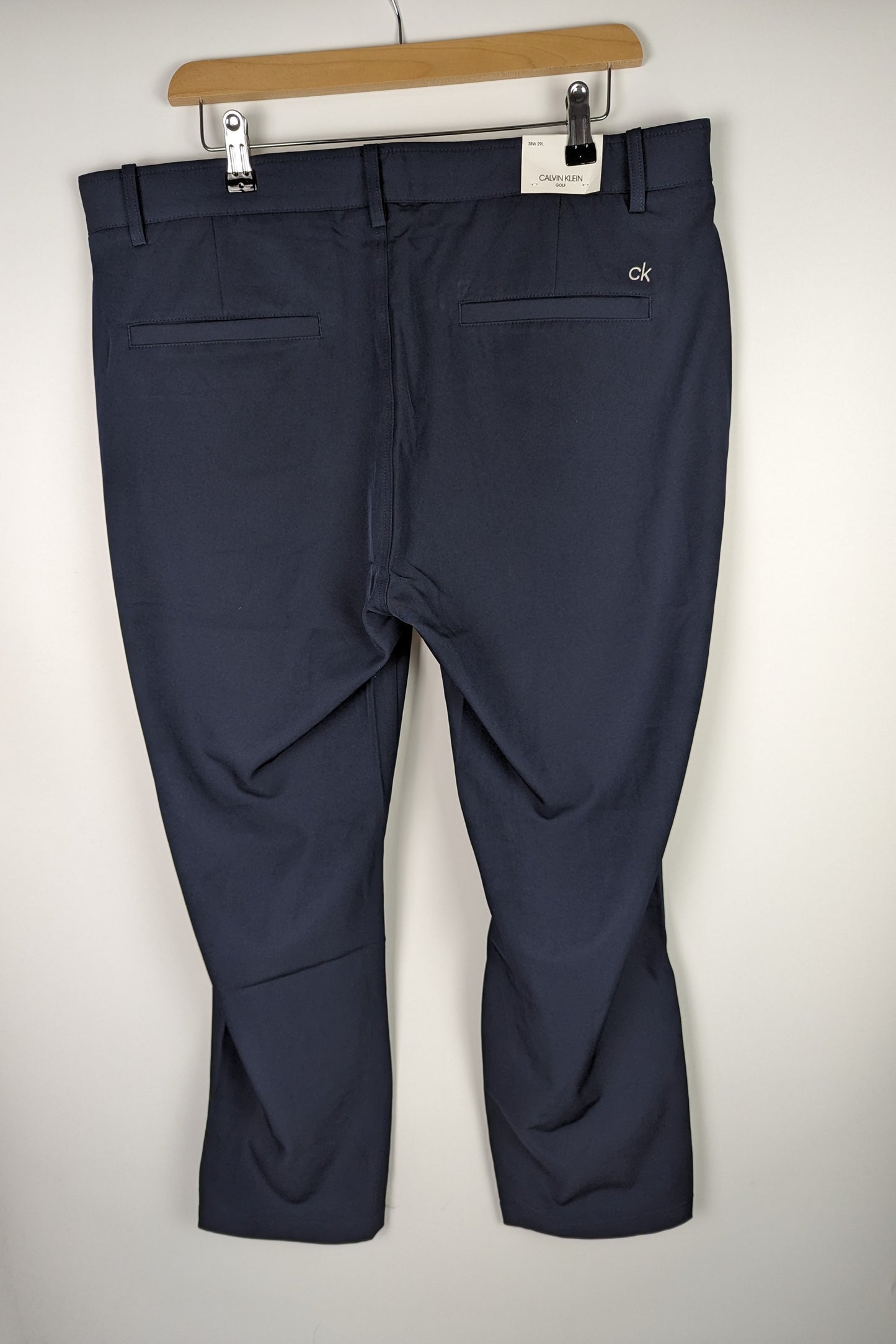 CALVIN KLEIN Bullet Regular Fit Stretch Golf Trousers - Navy Blue