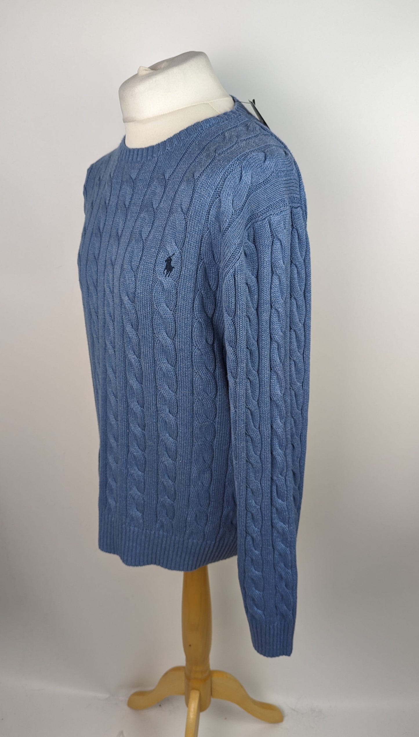 POLO RALPH LAUREN Cable Knit Jumper - Blue Heather