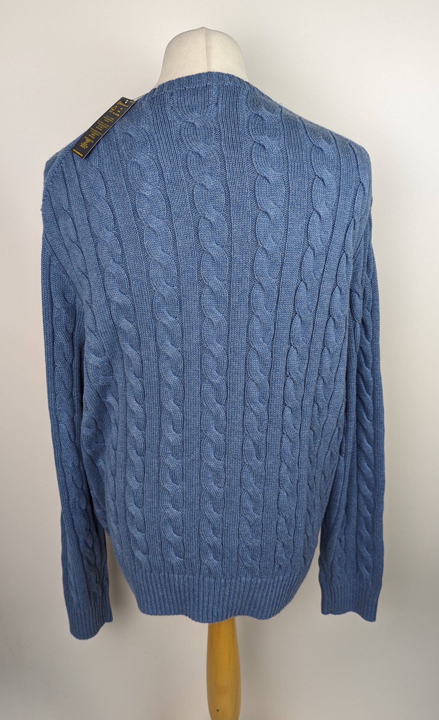 POLO RALPH LAUREN Cable Knit Jumper - Blue Heather