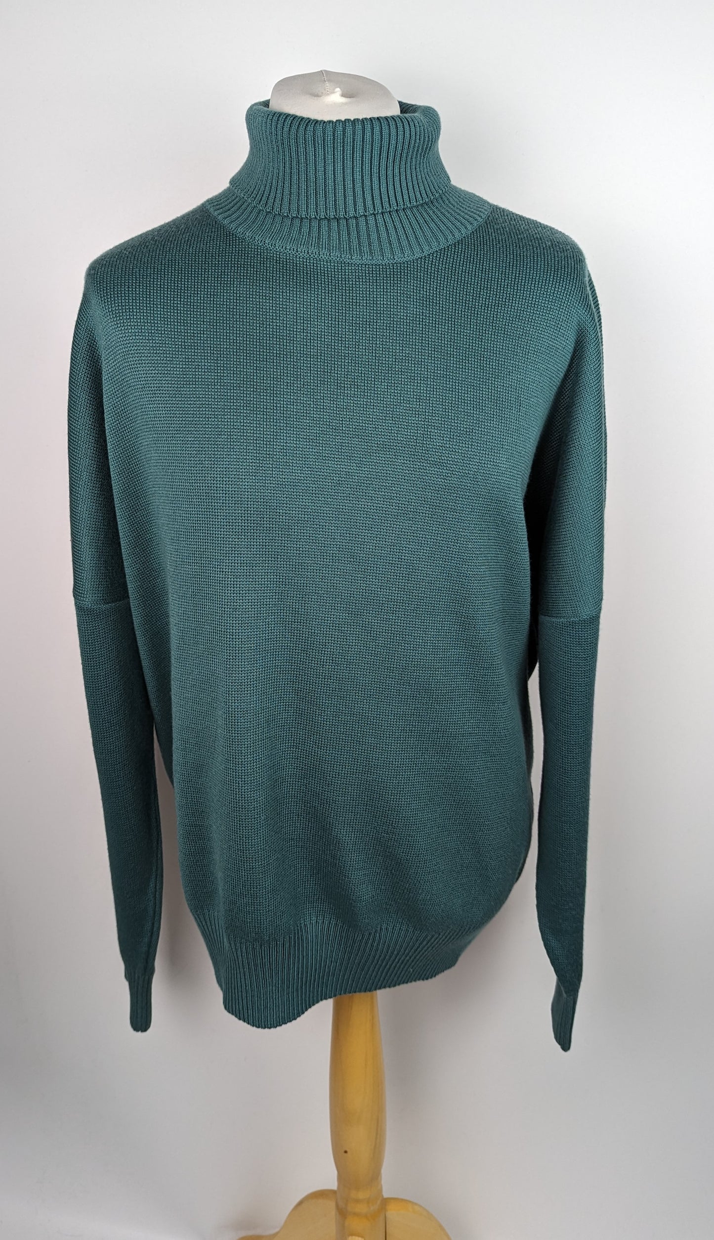 BOSS Men's Dibuono Roll Neck Jumper - Green