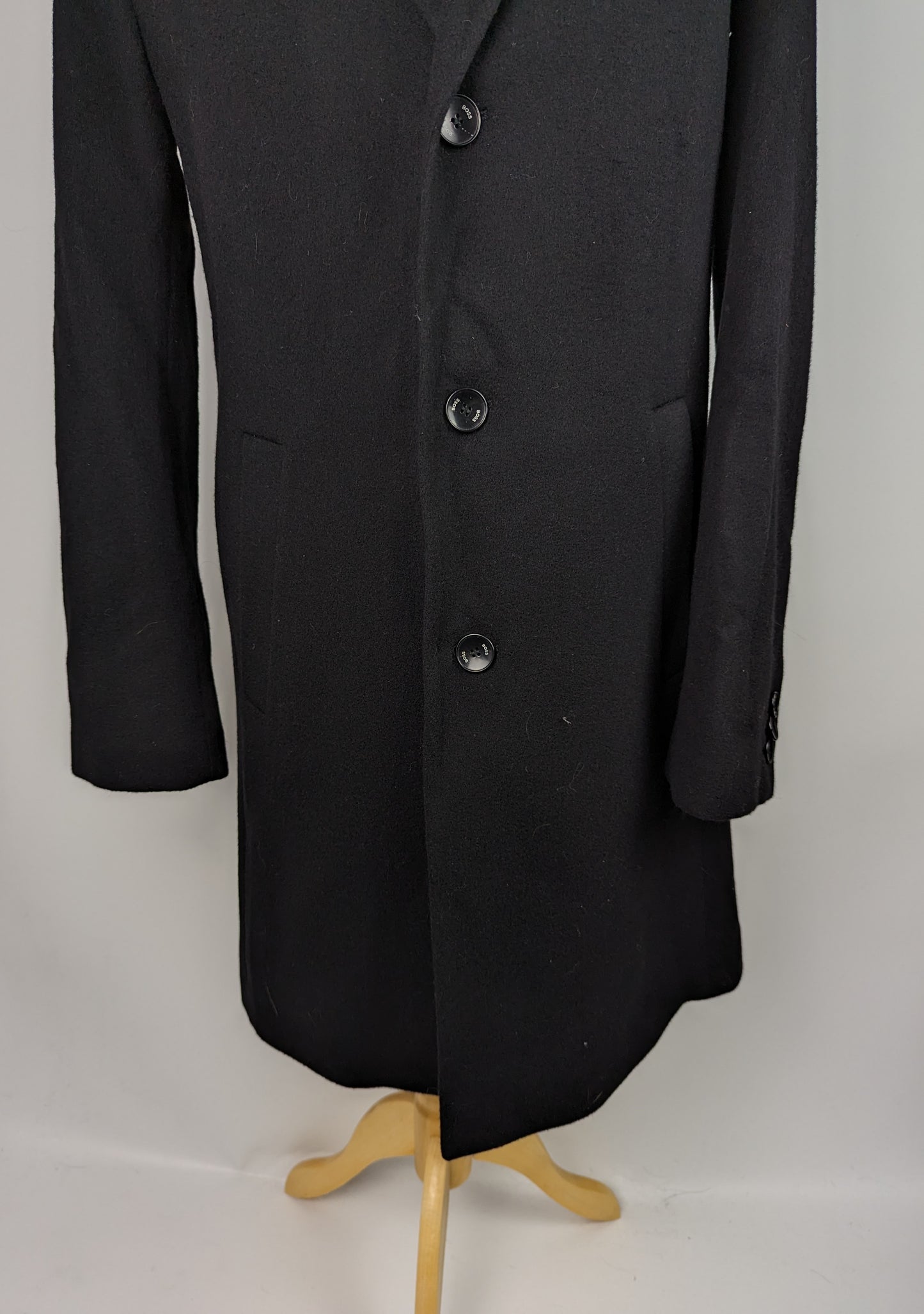 BOSS HBB Hyde C224 Men's Trench Coat - Black