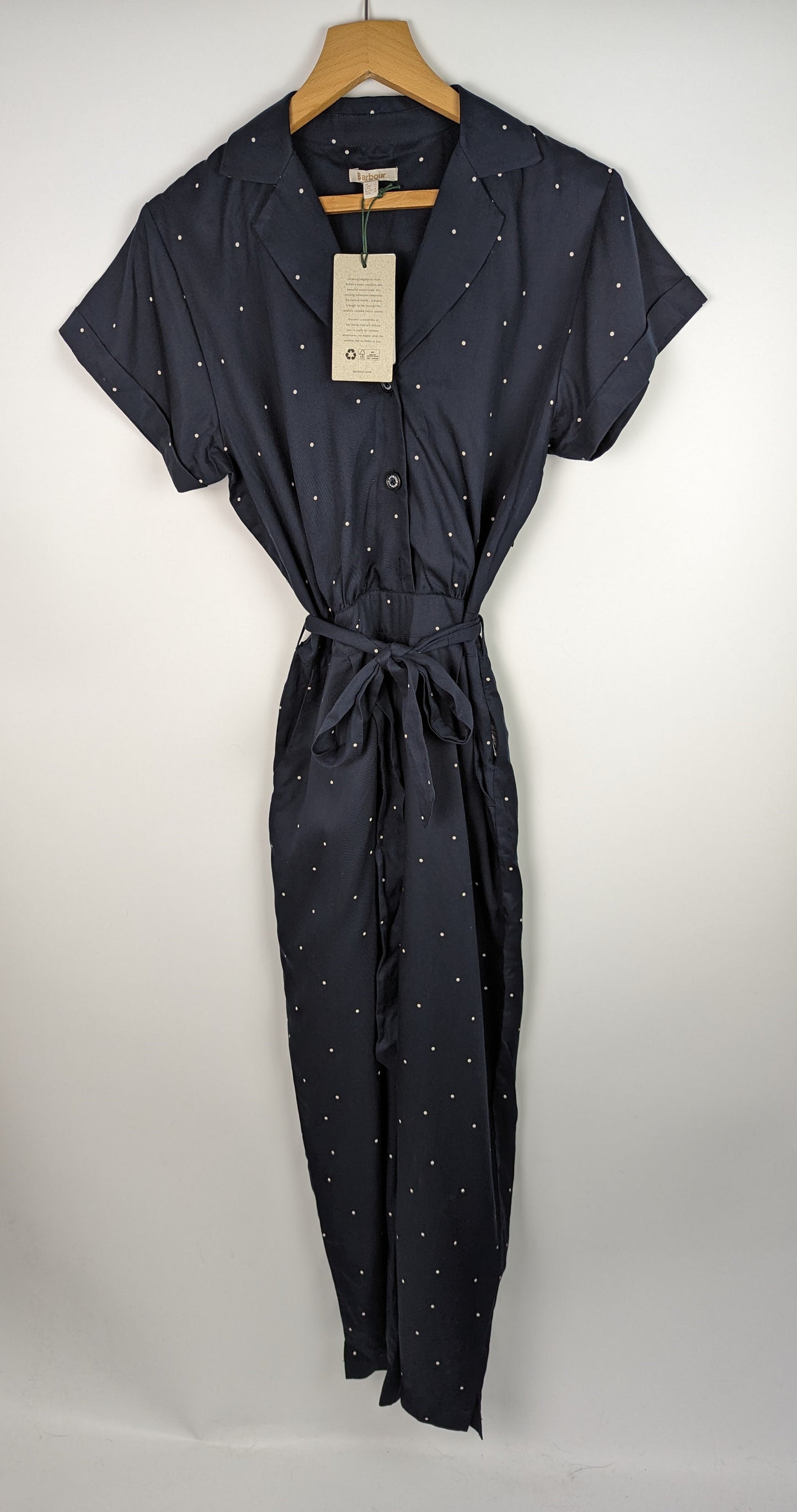 BARBOUR Womens Melita Jumpsuit - Navy Spot