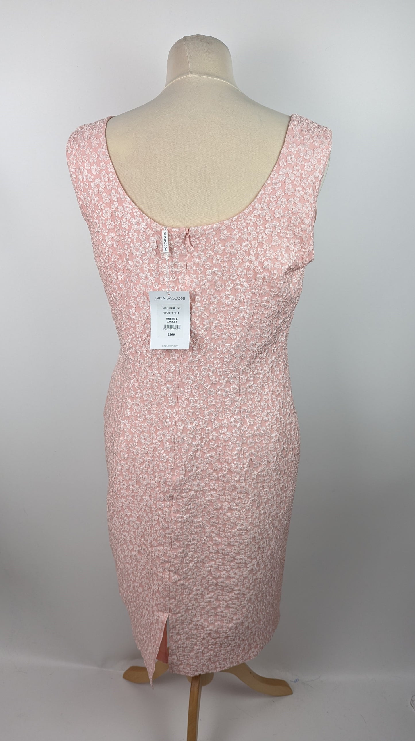 GINA BACCONI Kathy Jacquard Shift Dress - Pink