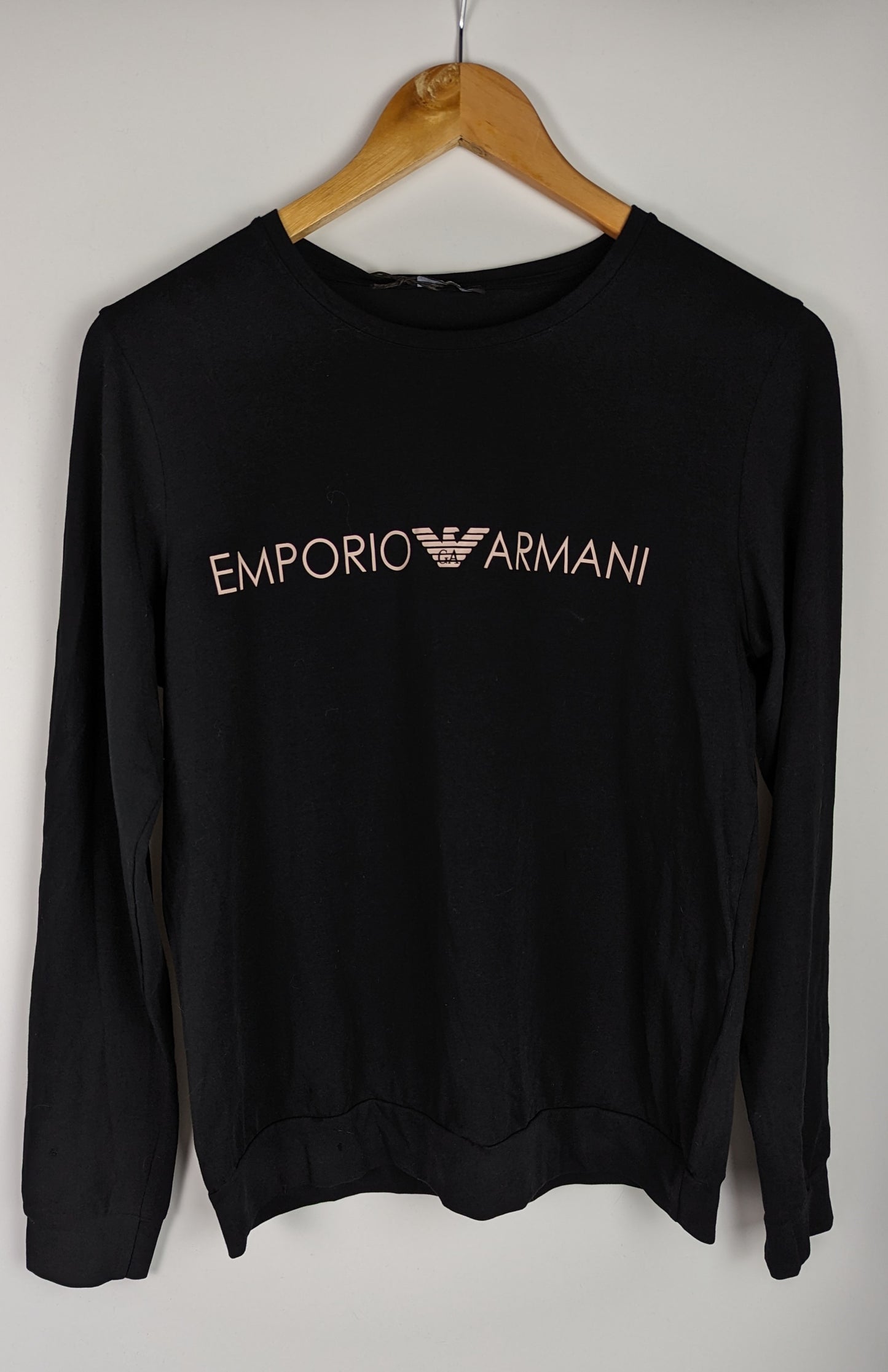 EMPORIO ARMANI Womens Print Pyjama Set - Black / Pink