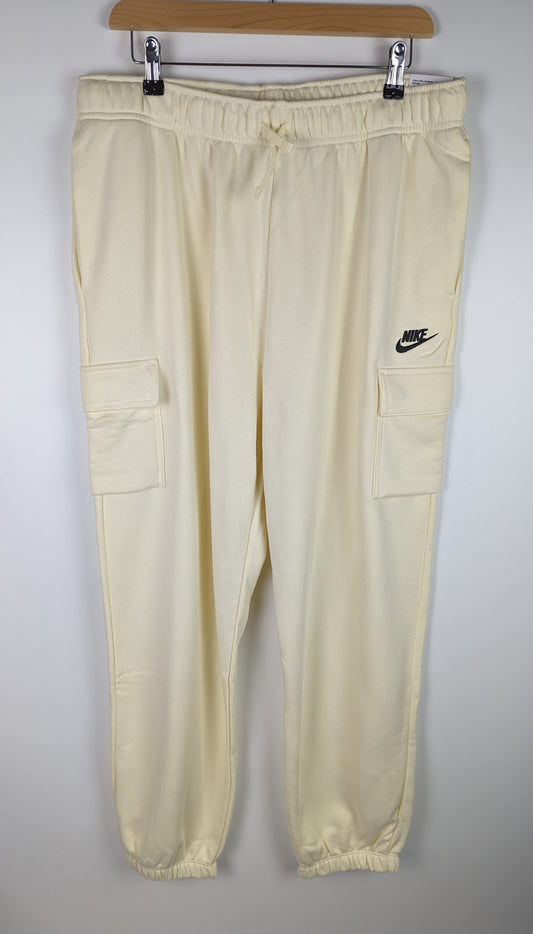 NIKE Women's Mid Rise Cargo Joggers - Cream / Yellow