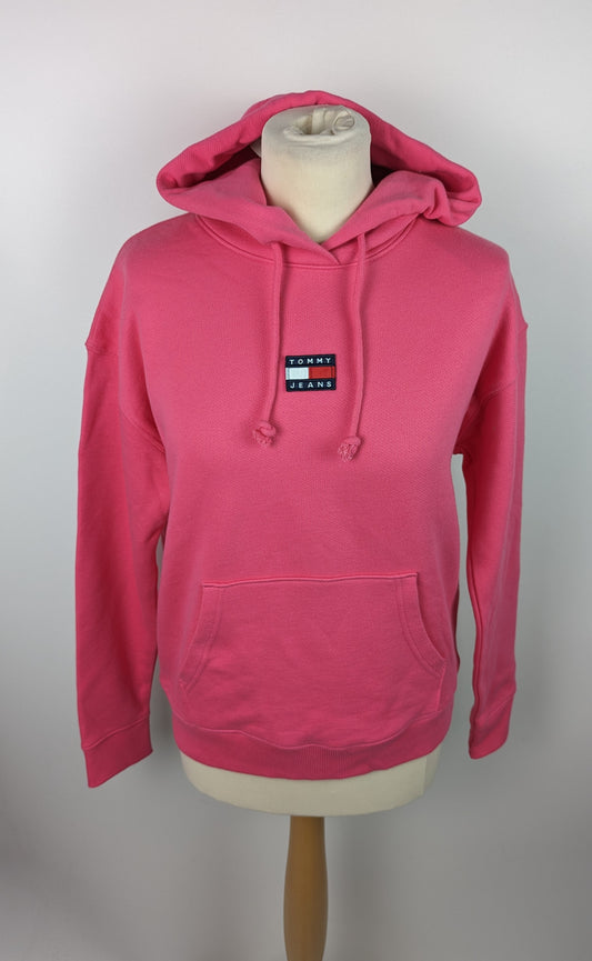 TOMMY JEANS Womens Centre Badge Hoodie - Pink