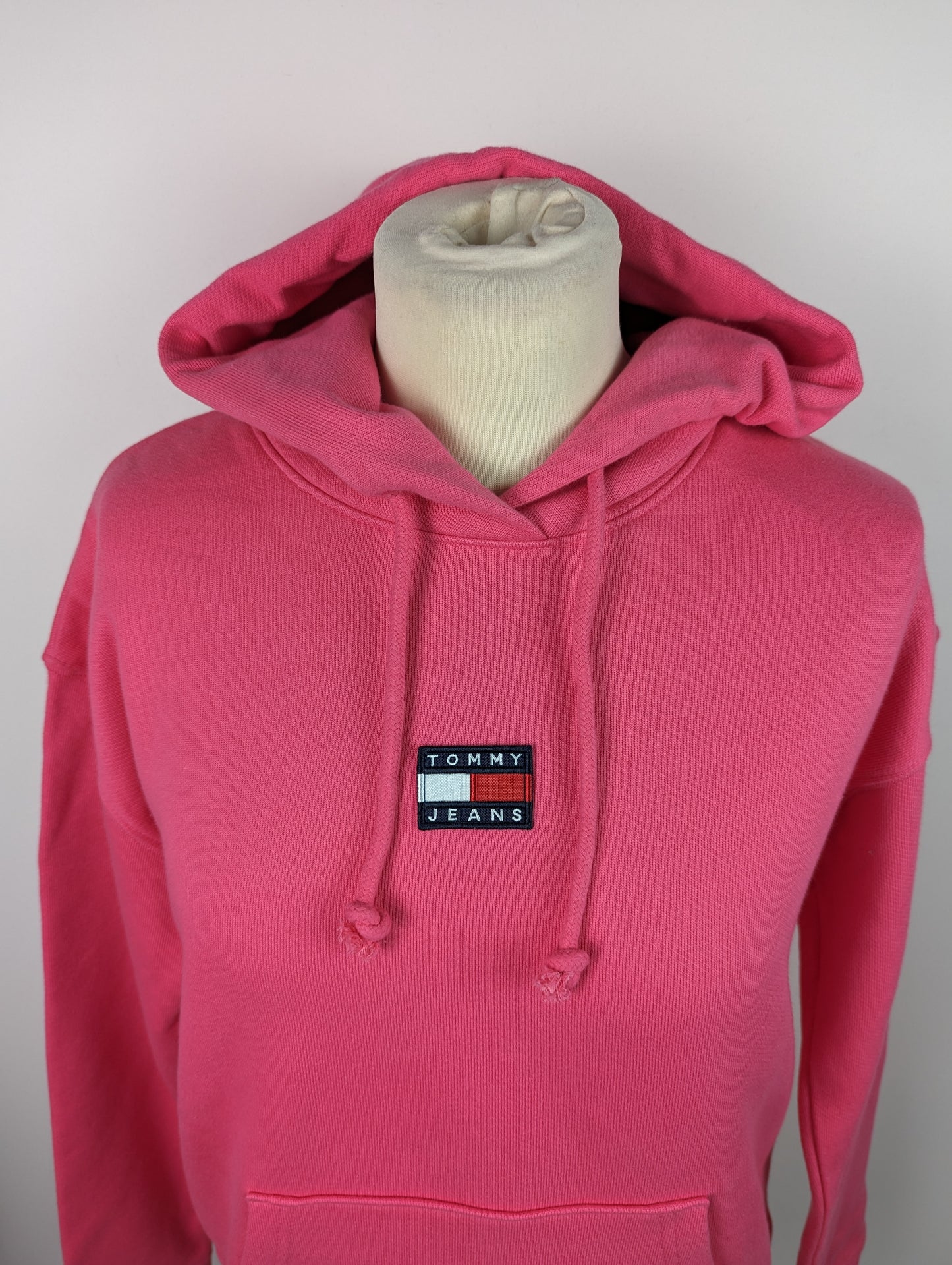 TOMMY JEANS Womens Centre Badge Hoodie - Pink