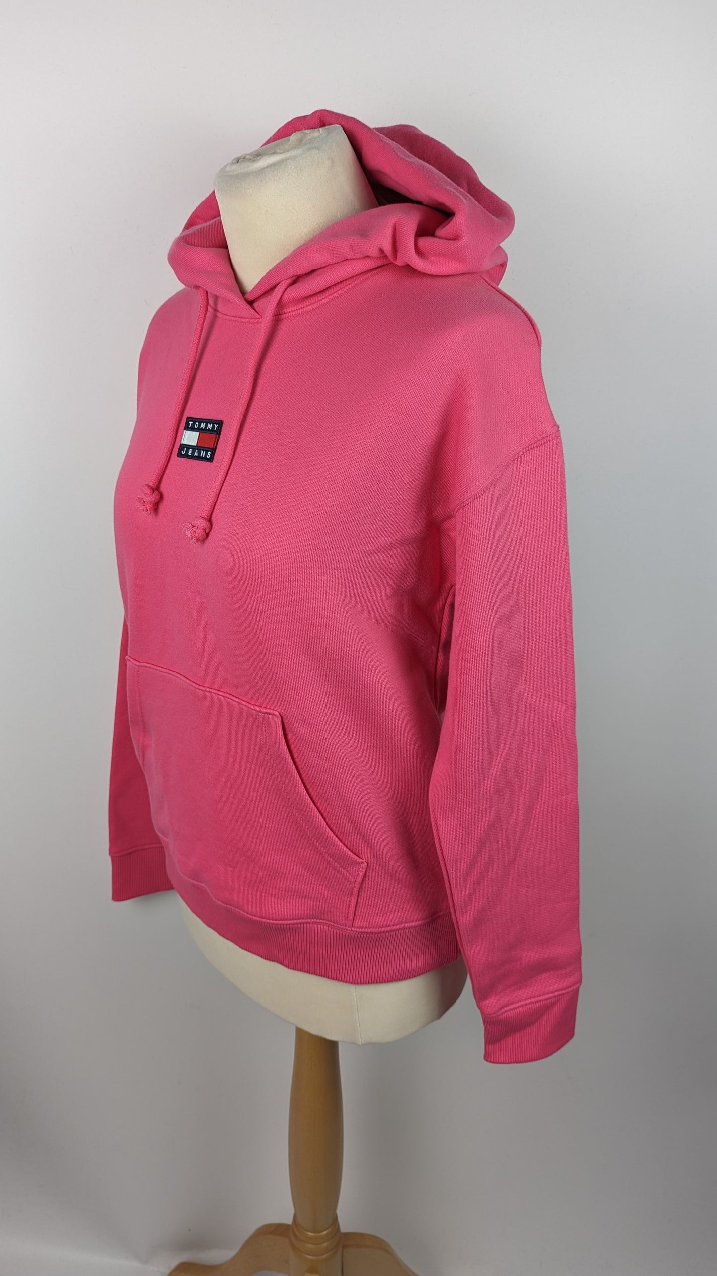 TOMMY JEANS Womens Centre Badge Hoodie - Pink