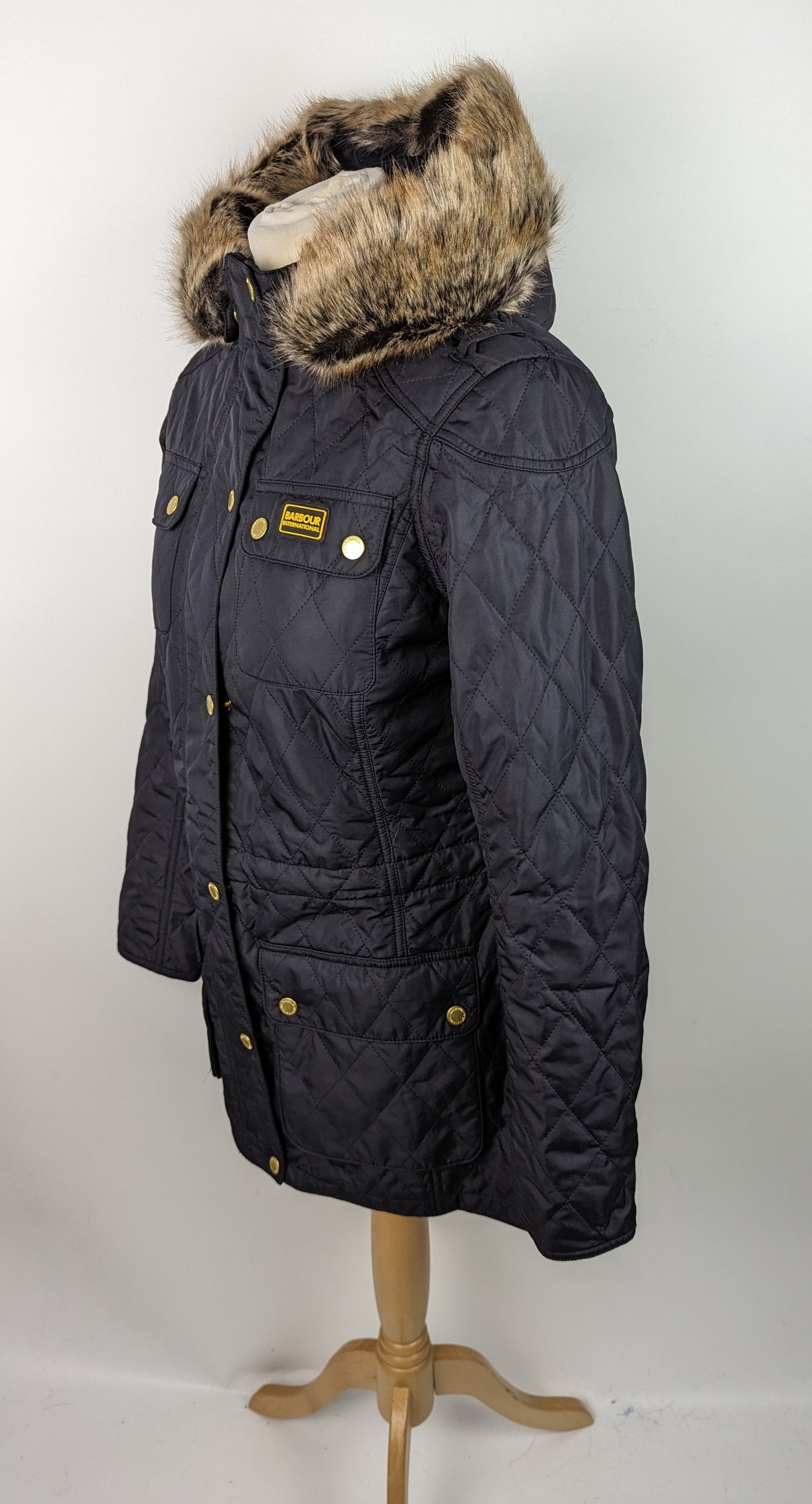 BARBOUR Womens Enduro Quilted Jacket - Black