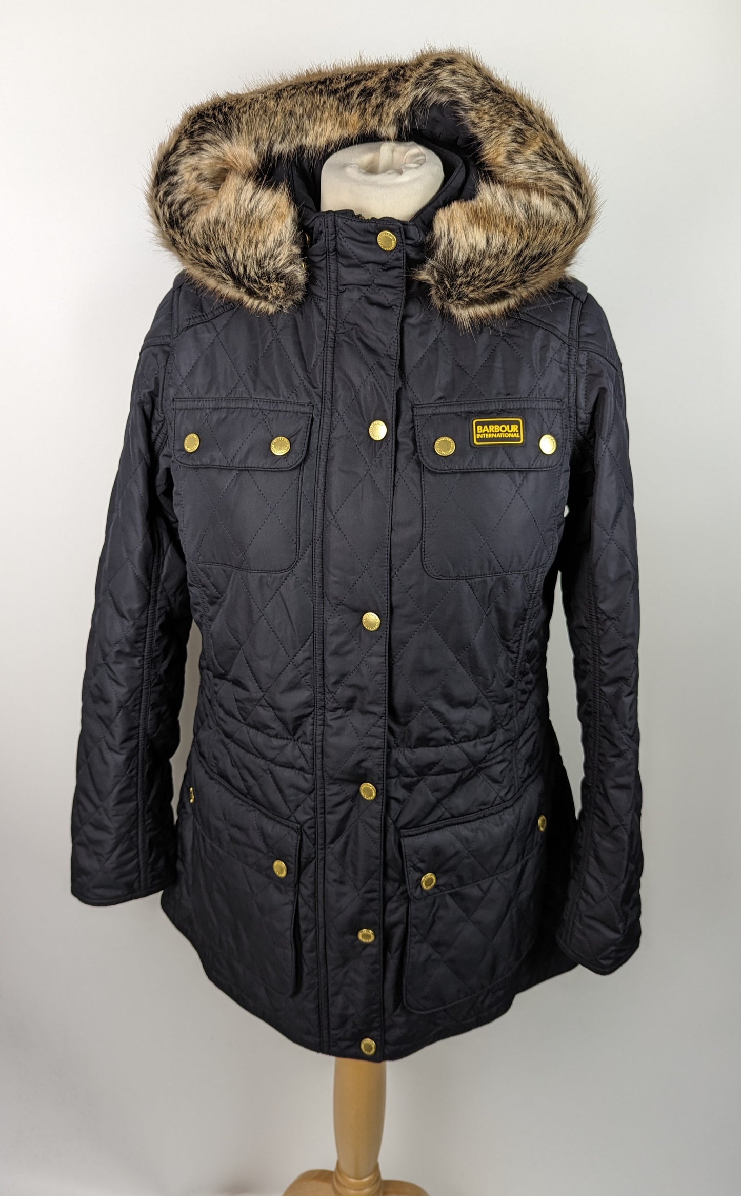 BARBOUR Womens Enduro Quilted Jacket - Navy Blue