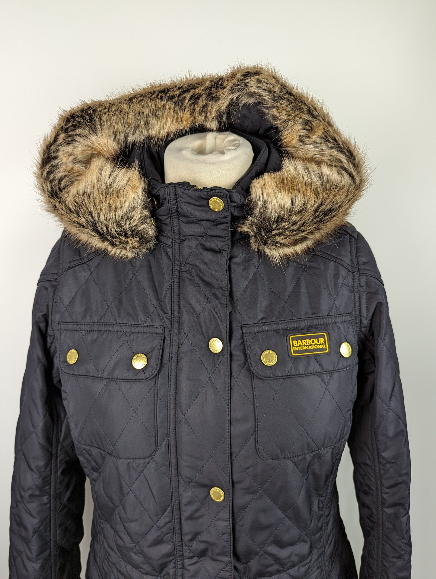 BARBOUR Womens Enduro Quilted Jacket - Navy Blue