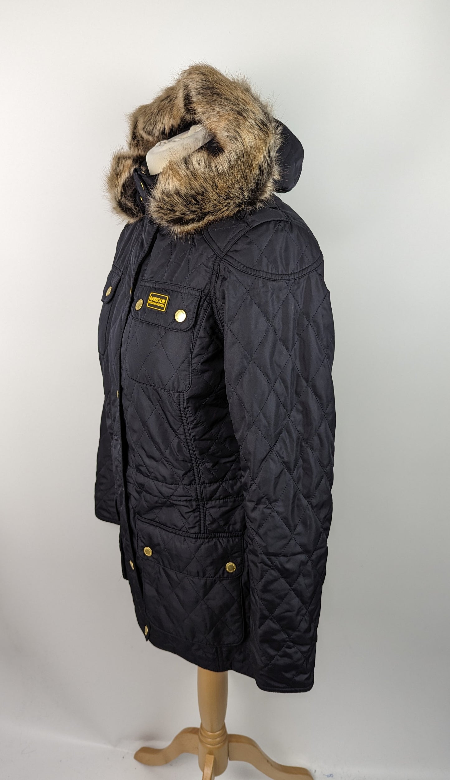 BARBOUR Womens Enduro Quilted Jacket - Navy Blue