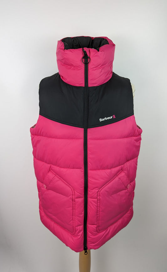 BARBOUR Women's Hiker Delamere Gilet - Pink / Black