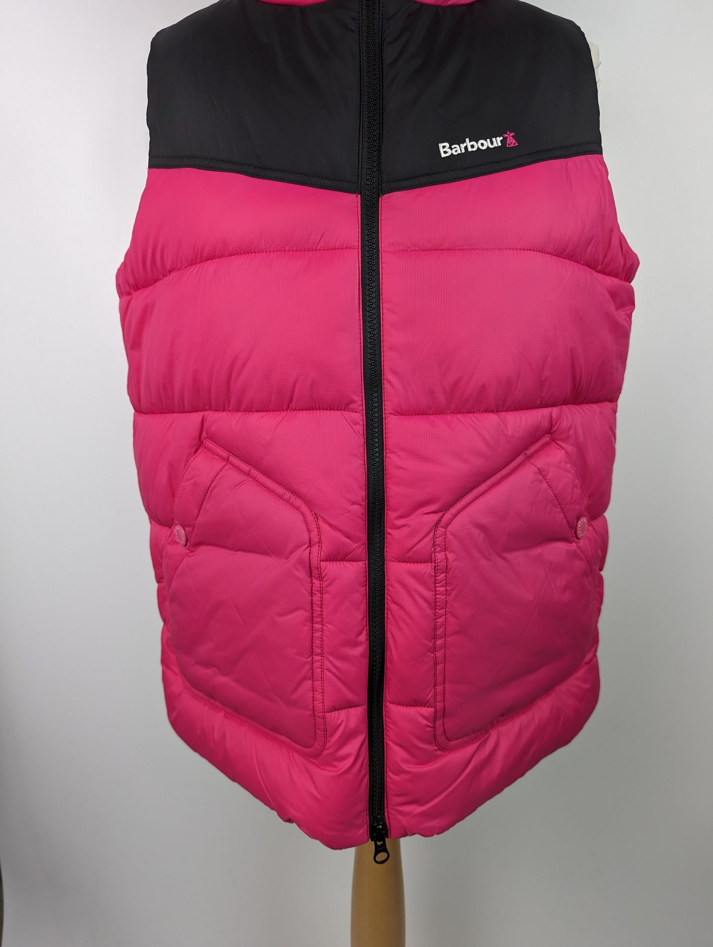 BARBOUR Women's Hiker Delamere Gilet - Pink / Black